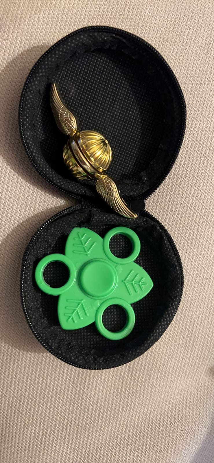 Umnodobn Gold Fidget Spinner Magic Orb Anxiety Toys Stress Relief Reducer Spin Fidgets Hand Bearing Tri Spinner Finger Spinners Toy Focus Fidgeting Restless Novelty Gift for Adults Kids customer photo 1