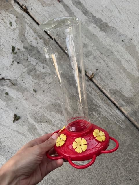 Window Hummingbird Feeder, Suction Cup, Hummingbird Feeders for Outdoors, Leak Proof with Sealing Gasket, Bee and Wasp Proof Flowers, Large Nectar Capacity customer photo 2