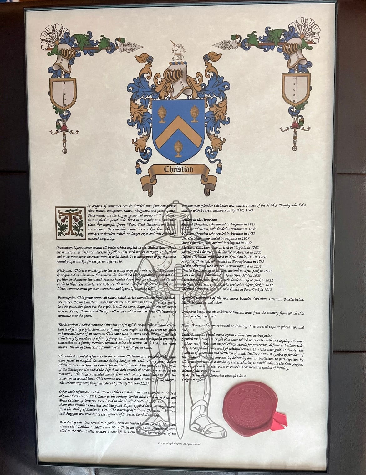 Mr Sweets Find Your Name Here - Coat of Arms, Crest & History Prints - Customized Order customer photo 2