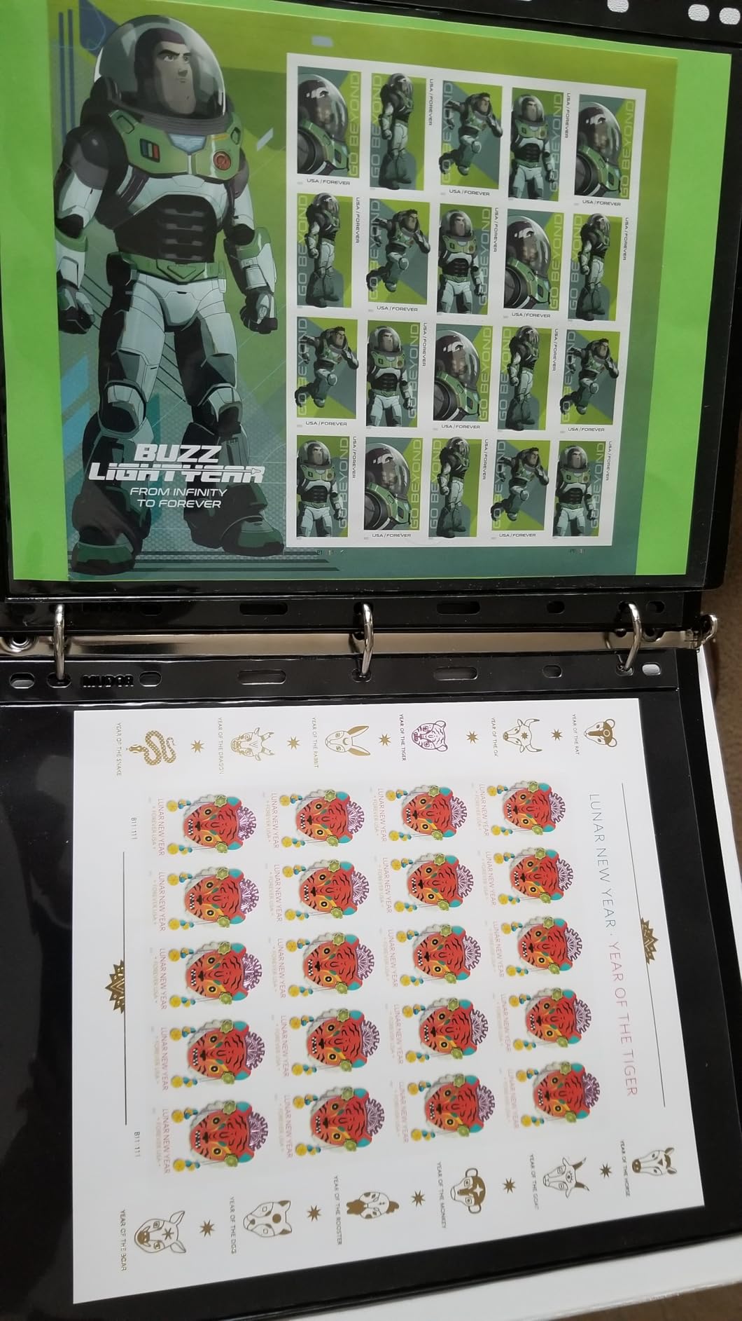 MUDOR Stamp Pages for Stamp Collection Album Binder Book, 10 Sheet 7 Row | 7 Pocket Stamp Sleeves for Collectors, Stamp Collecting Sheets Supplies, Professional Pack customer photo 2
