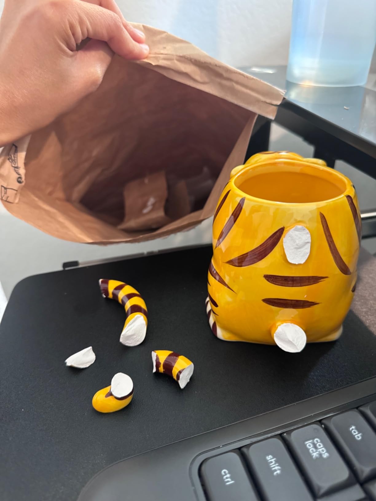 Meerkat Mug from Deluxebase. Hand-Painted Animal Shaped Drinking Cup. Novelty Tea and Coffee Gift for Kids and Adults and Cute Kitchen Accessories. customer photo 1