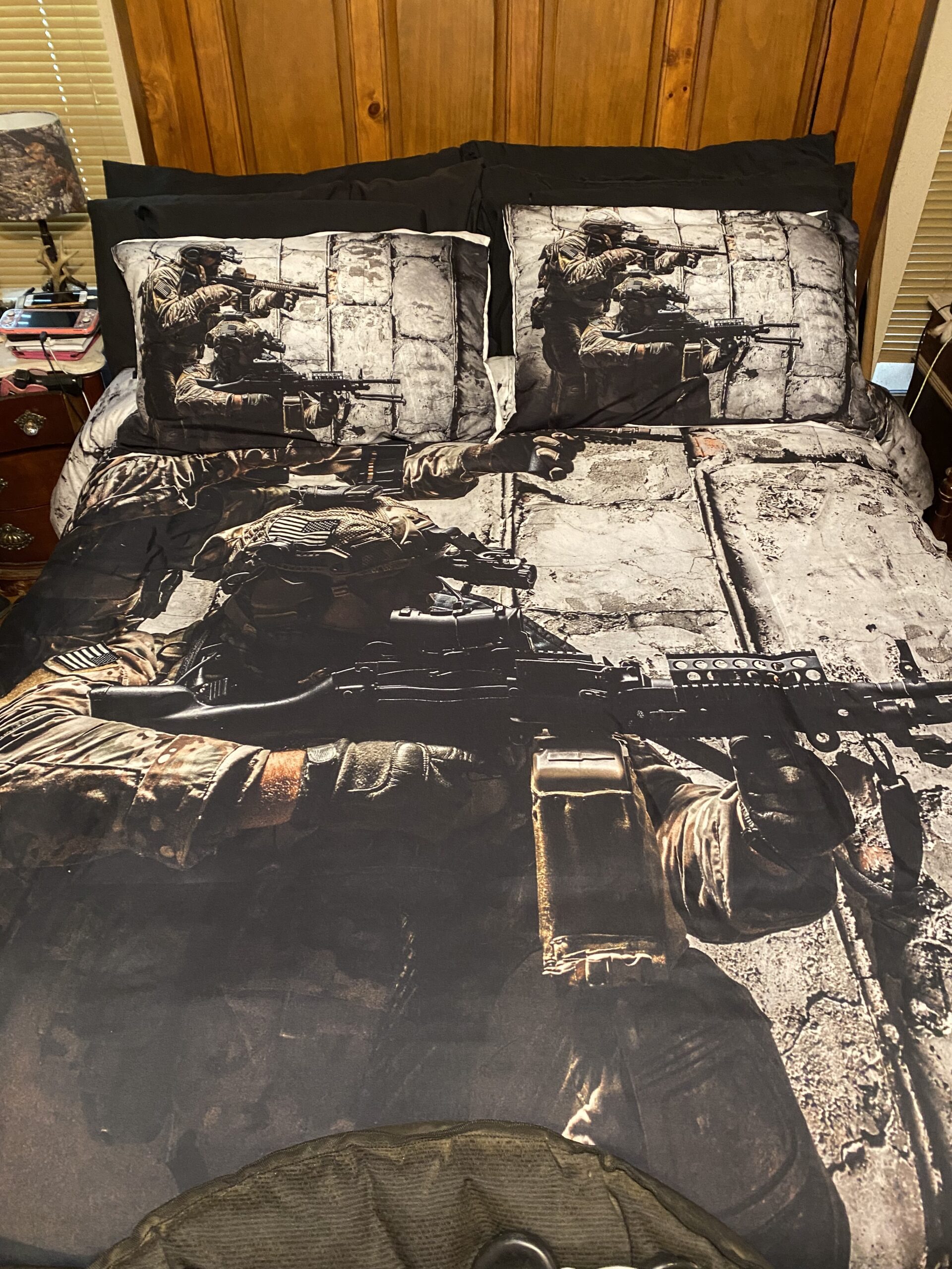 Erosebridal American Flag Bedding Set Bald Eagle Duvet Cover Patriot United States Flag Comforter Cover for Kids Teen Boys Independence Fourth of July Theme Quilt Cover with 1 Pillow Case Twin Size customer photo 1
