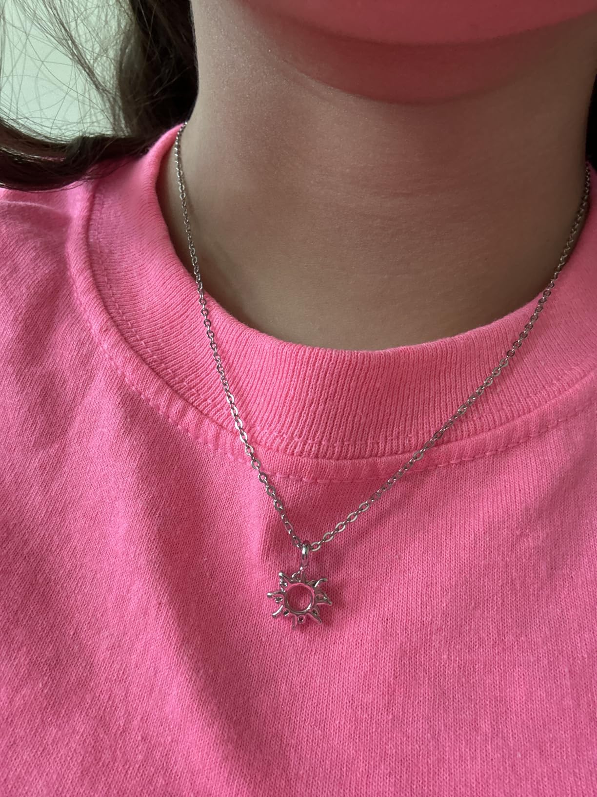 Baydurcan Silvery Necklace for Women Pendant Chain Friendship Necklace Gift | Good Luck Horseshoe Elephant Pendant Graduation Compass Necklace with Message Card Gift Card for Birthday Christmas customer photo 1