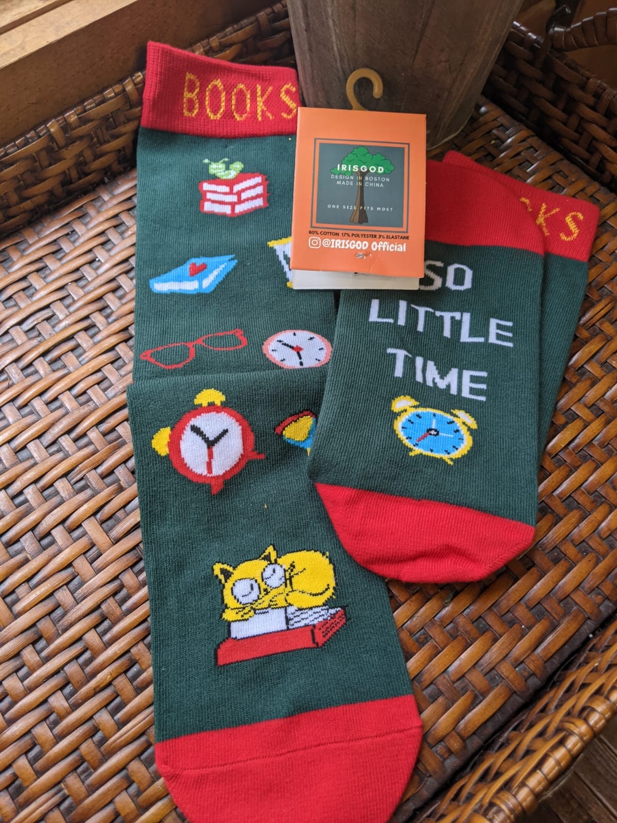 IRISGOD Funny Nerd Socks | Cool Stocking Stuffers | Holiday Gifts For Men and Women customer photo 1