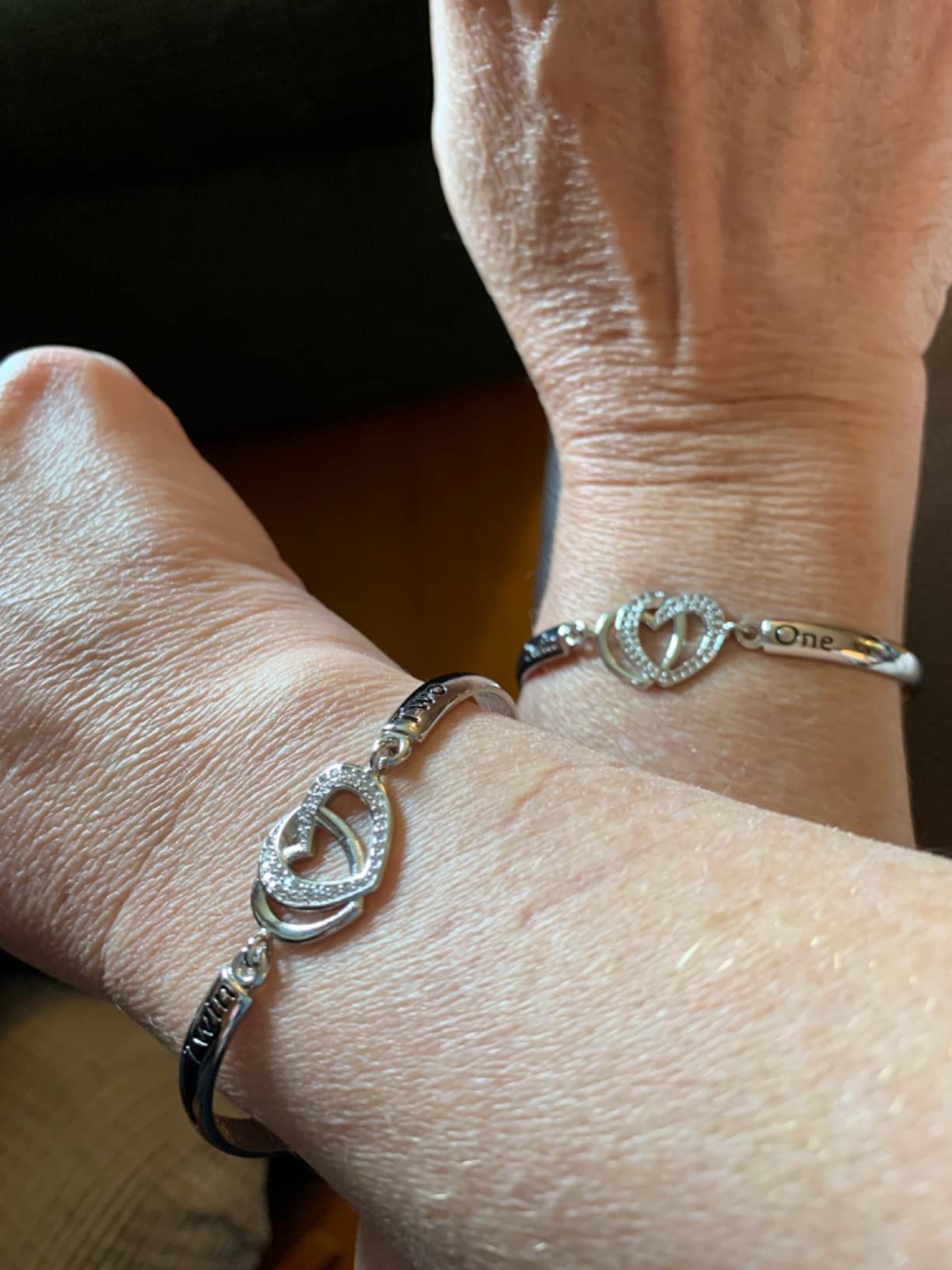Twin Bracelets Set - Sisters Jewelry Twins Gifts customer photo 1