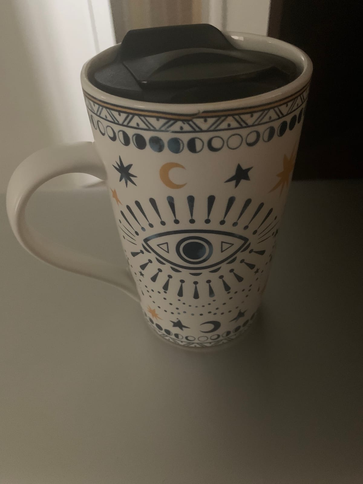 NymphFable 18 oz Personalized Peacock Floral Ceramic Coffee and Tea Mug | Whimsical Boho Aesthetic Baking Pattern, Gift-Boxed for Bird Lovers and Women, Microwave & Dishwasher Safe customer photo 2