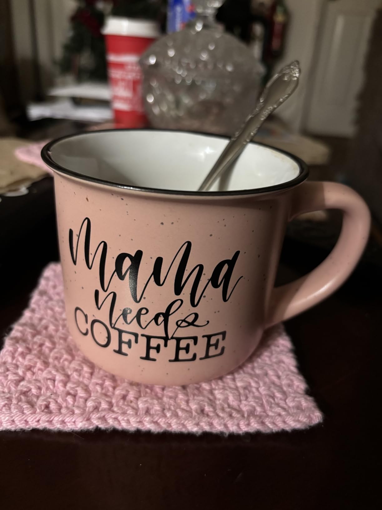 June & Lucy Mom Mug with Stylish Gift Box- Novelty Coffee Mug Mom Gifts - Cute Coffee Mugs for Women - Coffee Mug with Hand Lettering - 15 oz Microwave and Dishwasher Safe (Mom Fuel) customer photo 1