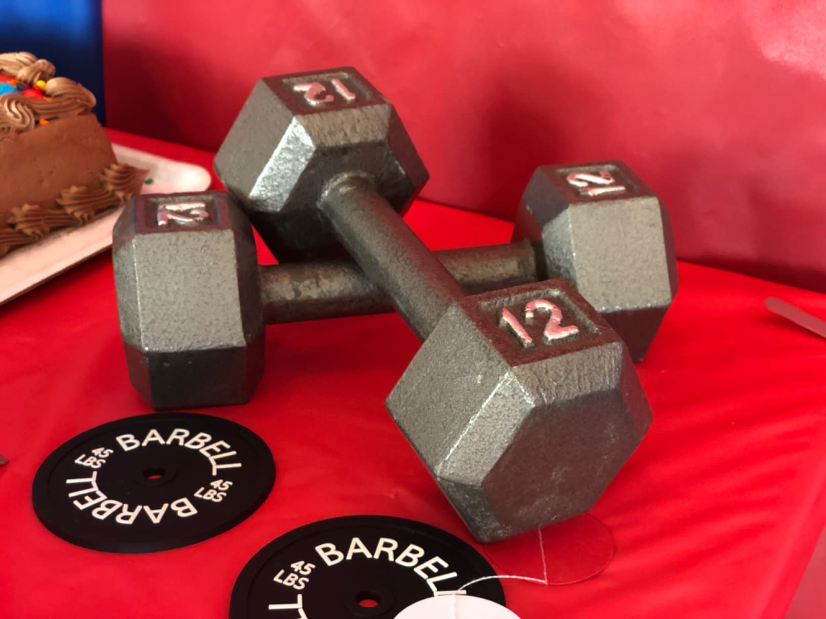 Barbell Bumper Plate Drink Coasters Set of 6, Round Black Silicone Coasters for Coffee Table, Absorbent Coaster for Drinks, Fitness Gym Gifts for Men & Women, Weightlifting Coaster Gym Accessories customer photo 2