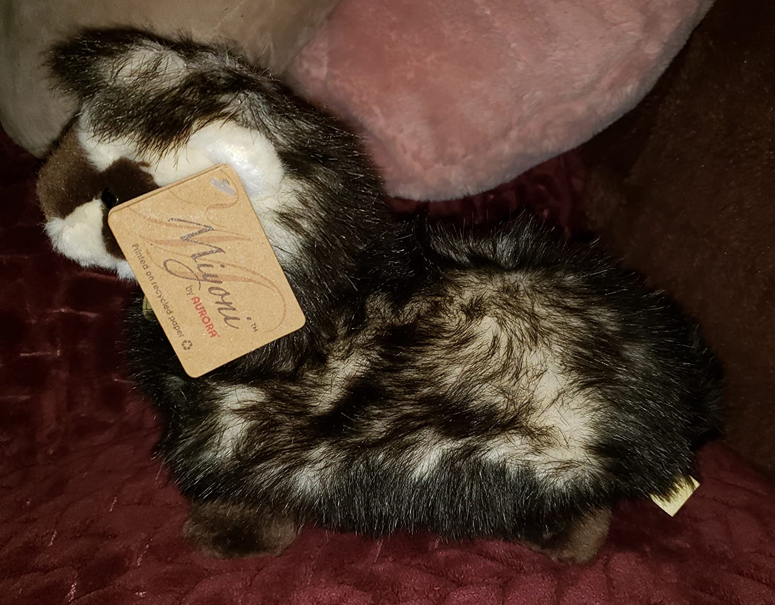 Aurora Realistic Miyoni Ferret Stuffed Animal - Lifelike Details Make a Cherished Companion - Perfect for Decorating Bedrooms or Classrooms - Brown 9 Inches customer photo 2