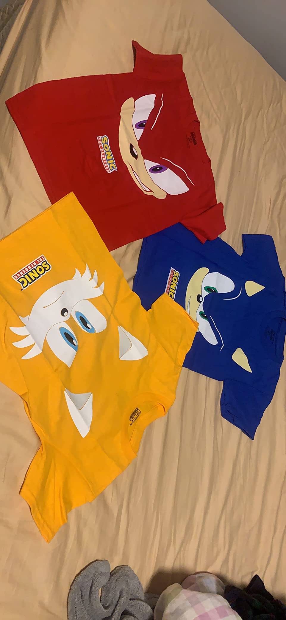 SEGA Boys' Sonic the Hedgehog Boys 3-Pack T-Shirt Bundle, Sonic, Tails, Knuckles customer photo 2