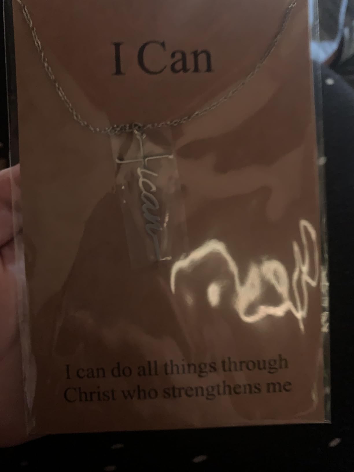 Faith Cross Pendant Necklace for Women Religious Christian Jewelry Birthday Christmas Gifts for Women customer photo 2