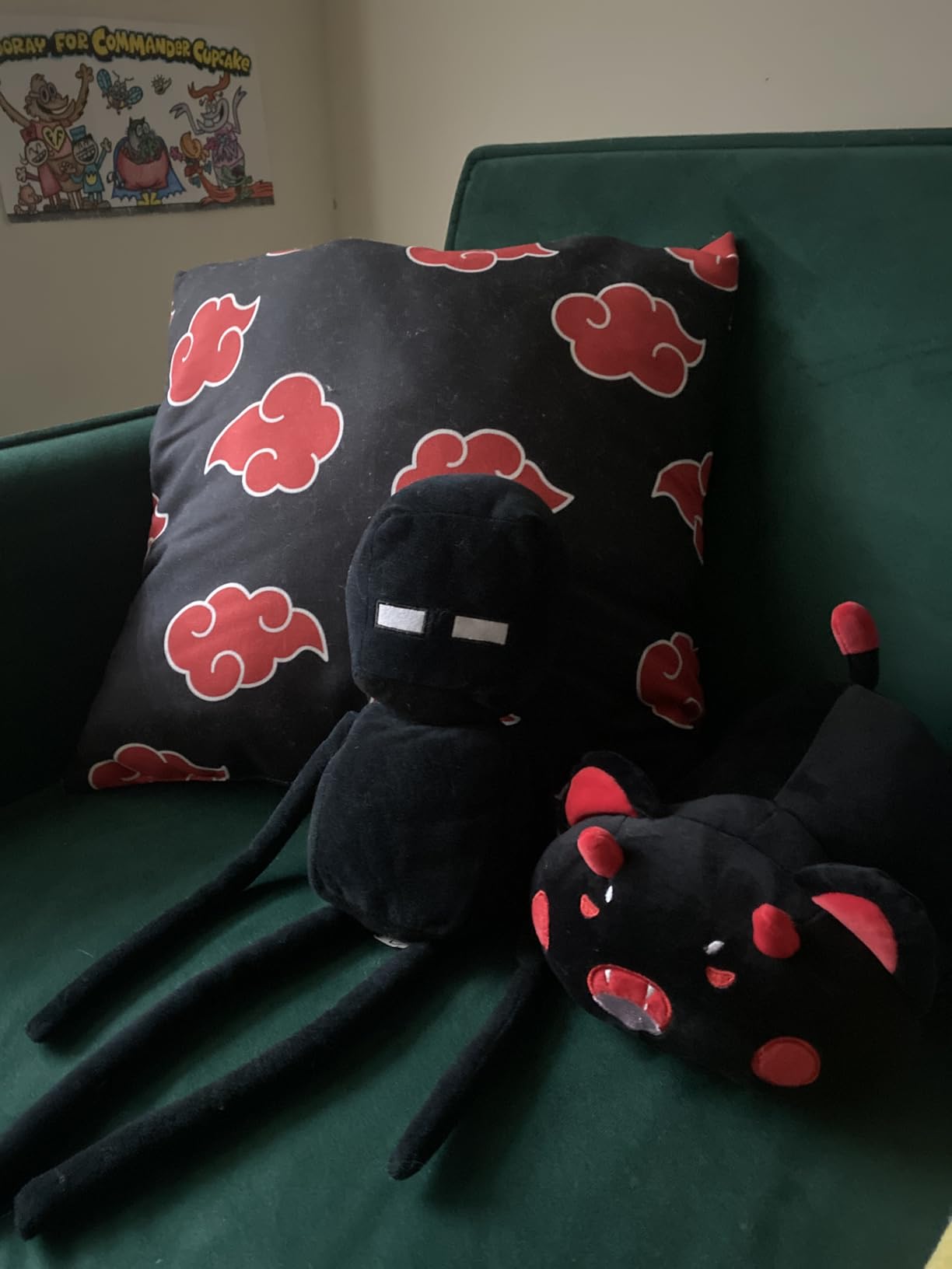 Shinobi Warrior Japanese Anime Ninja Clouds Throw Pillow customer photo 1