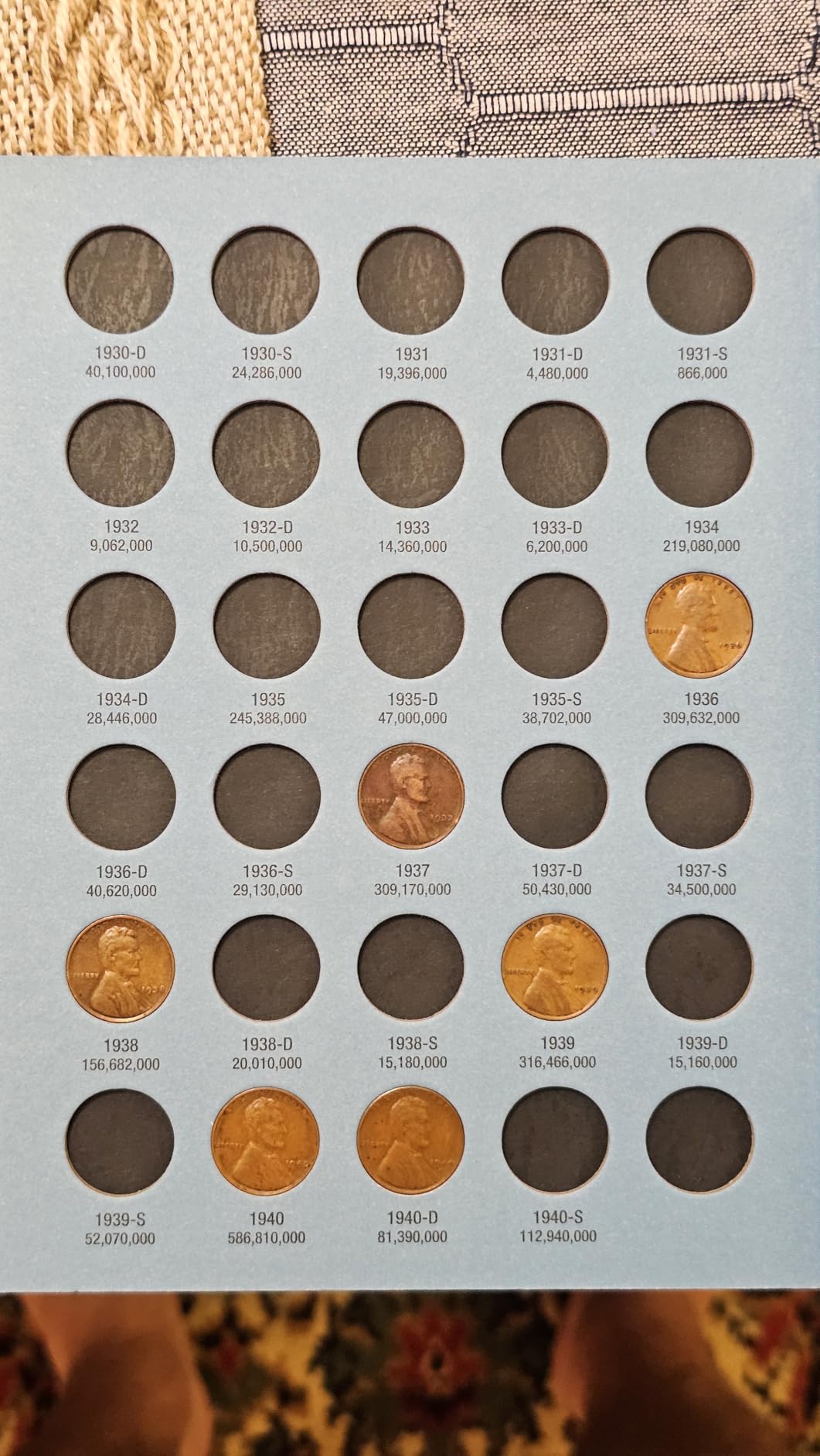 Whitman US Lincoln Cent Coin Folder Four Volume Set 1909 - Date #'s 9004, 9030, 9033, 4004 customer photo 1
