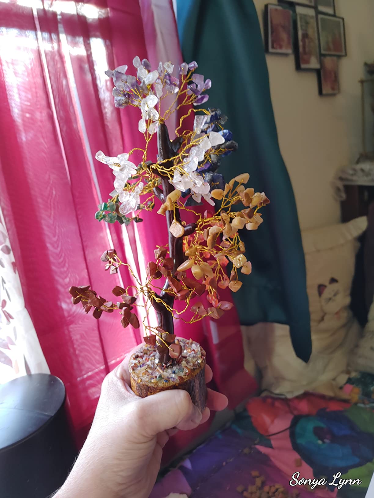 YATSKIA 7 Chakra Crystal Tree - Handmade Healing Crystal Trees with 7 Chakra Stones, Tree of Life for Meditation, Feng Shui, Home Decor, Gift for Women customer photo 1