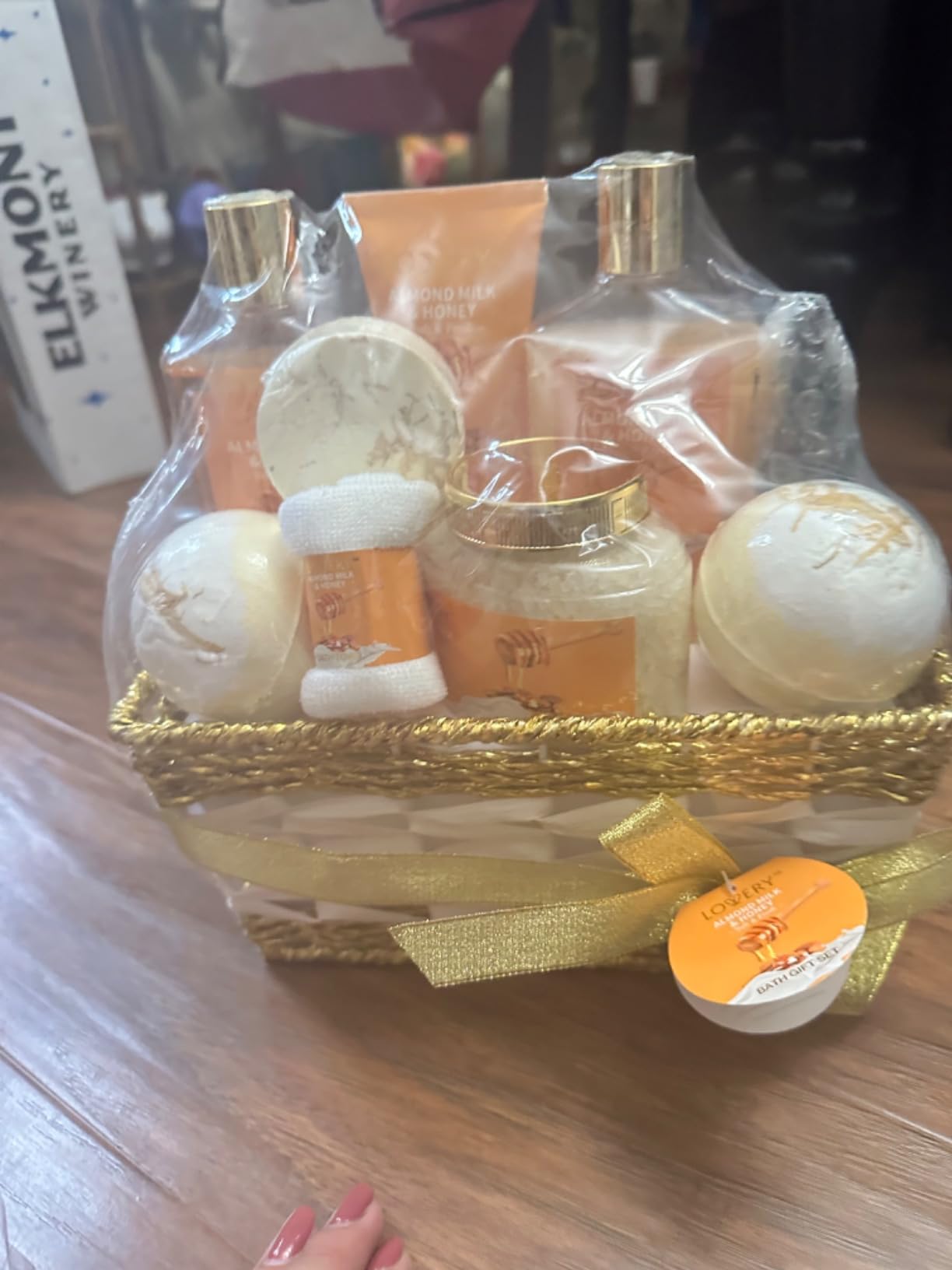 Gifts for Women Gift Basket for Women - 10 Pc Almond Milk & Honey Beauty & Personal Care Set - Home Bath Pampering Package for Relaxing - Spa Self Care Kit - Birthday, Mom, Anniversary Gift customer photo 2