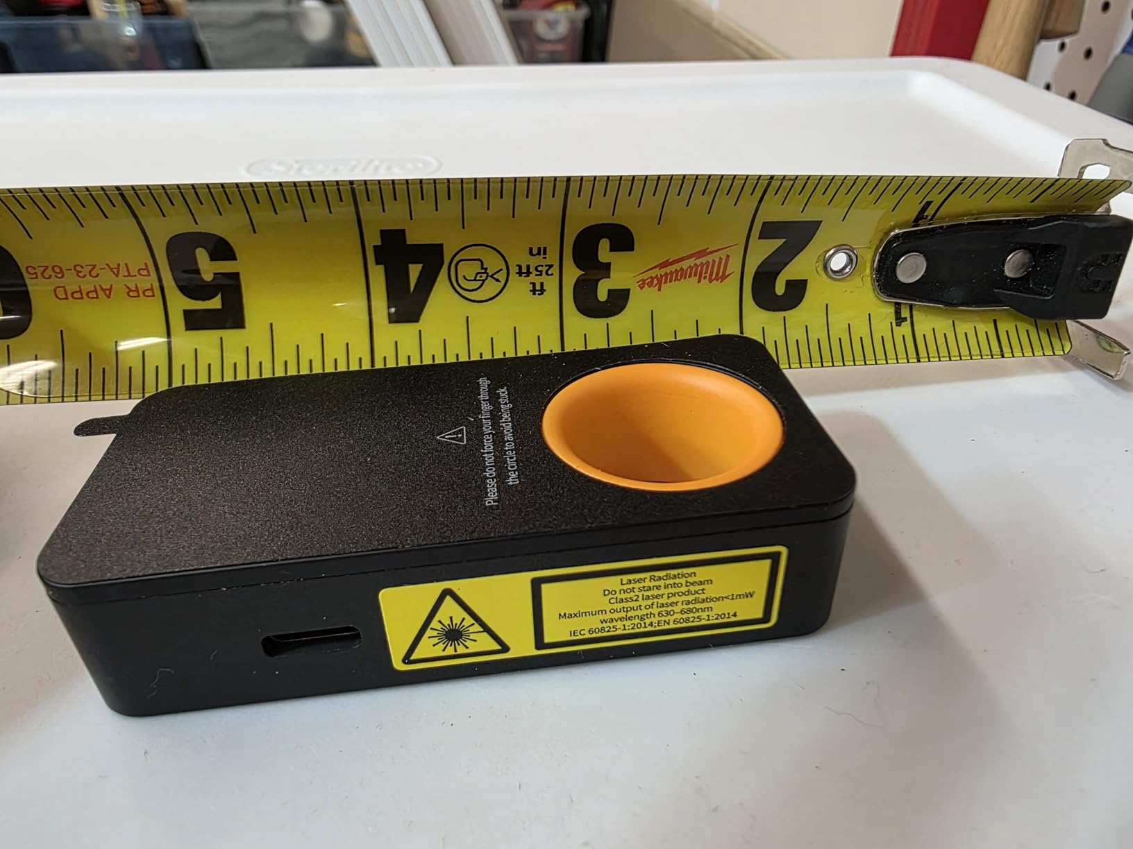 HOTO Laser Measuring Tool, Gifts for Men, Pocket-Size 98Ft Laser Tape Measure ±2mm Accuracy, USB-C Rechargeable, OLED Display, Ft/M/in Unit, Real-Time Data Sync, EDC Gadget Birthday Gifts for Men Dad customer photo 2