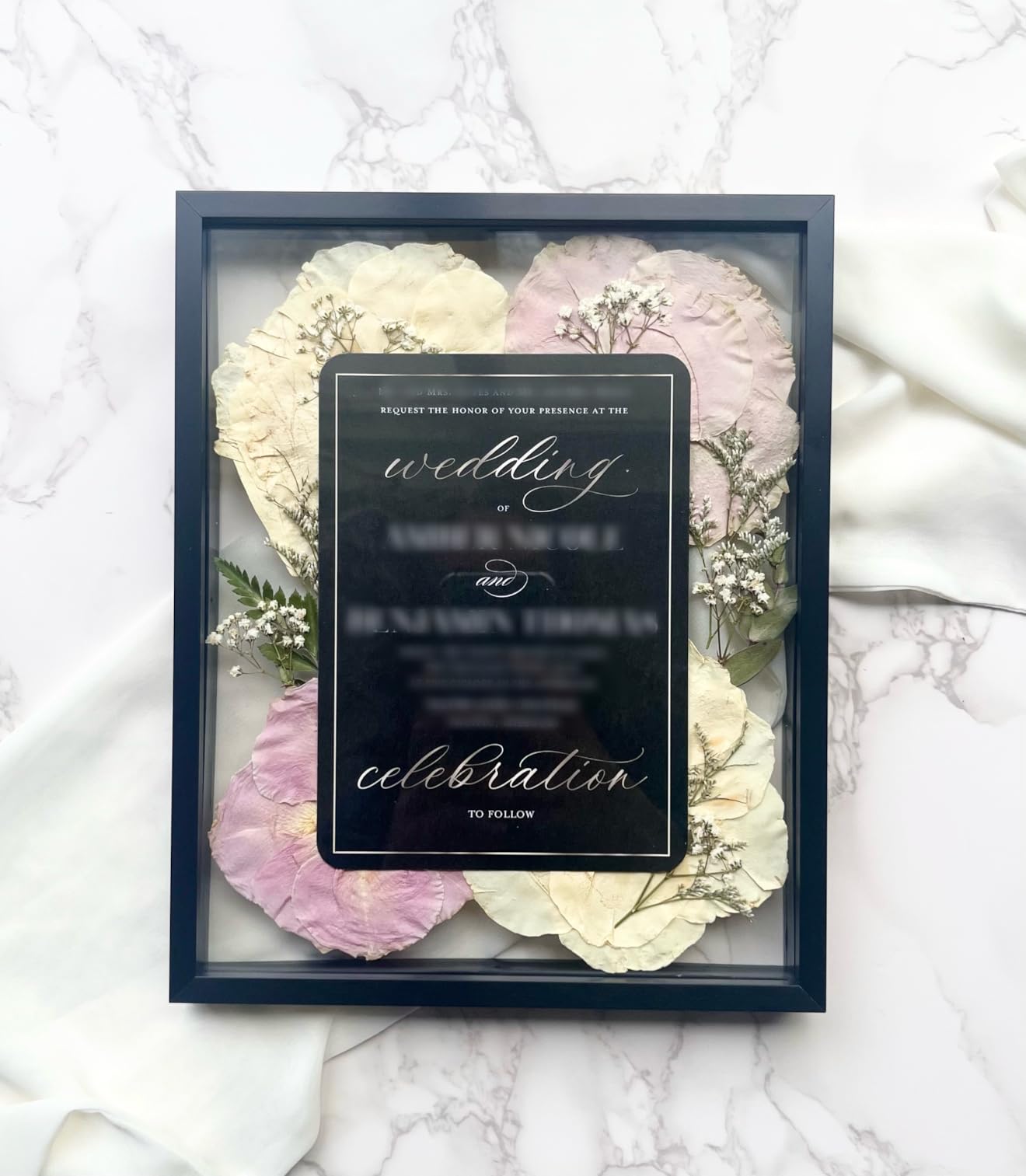 Frametory 11x14 Black Aluminum Floating Picture Frame Real Glass | Tempered Glass Front, Plexiglass Back, Wall Mount Display, Display Any Size Photo, Art, Poster or Print up to 14x11 customer photo 2