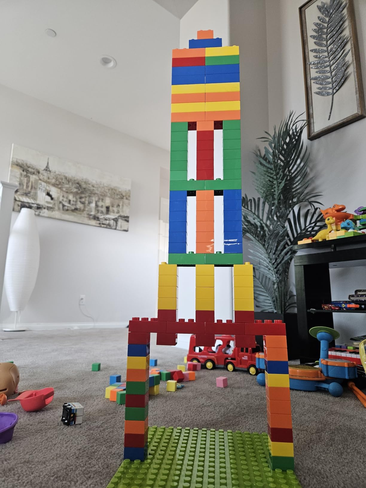 Large Building Blocks for Toddlers Kids Age 2-5 - 100 PCS Set with Baseplate, Classic Building Bricks STEM Toy customer photo 1