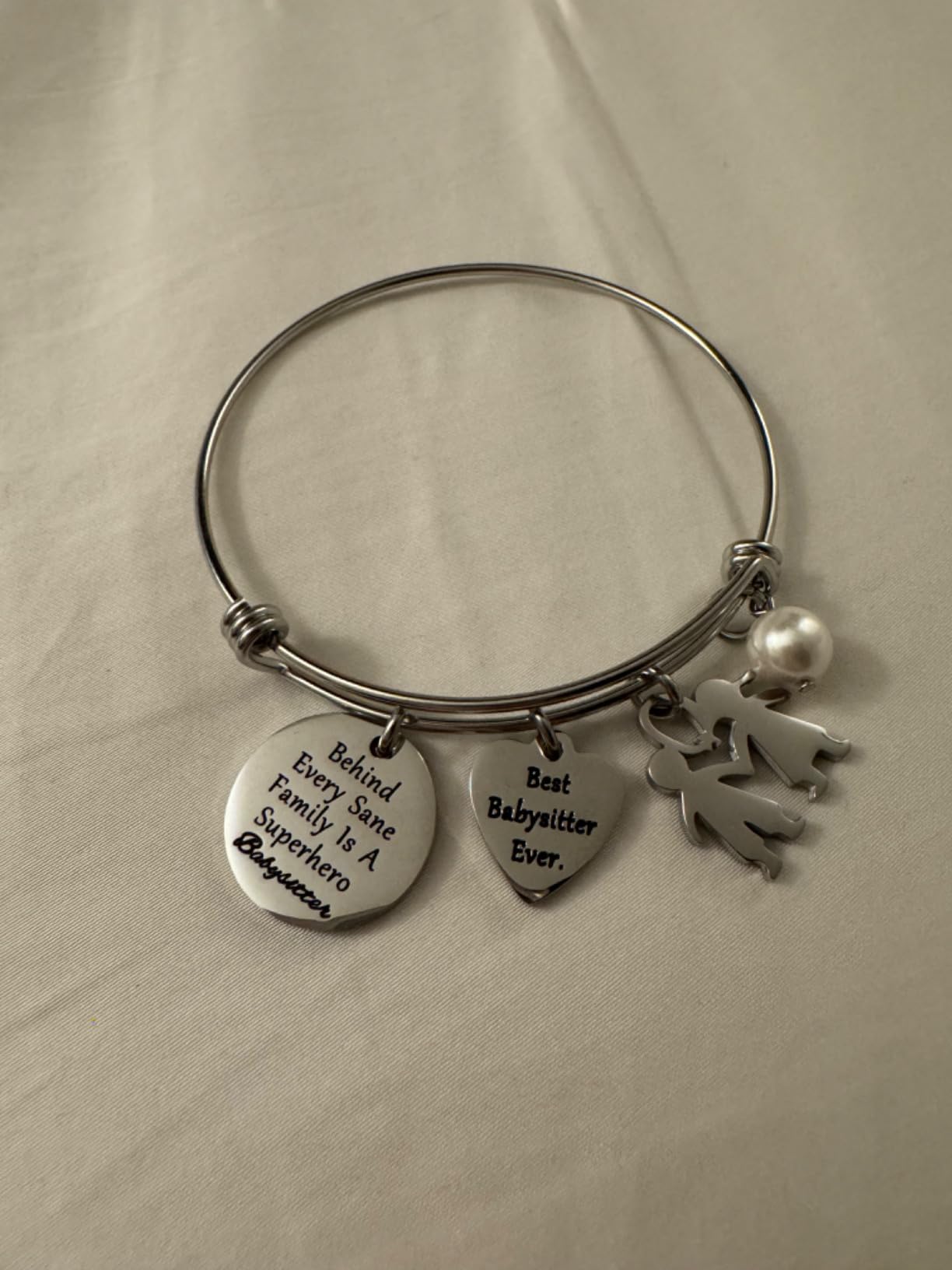 Kivosliviz Babysitter Gifts Bracelet for Women Female Best Babysitter Gift Ideas for Nanny or Caregiver Bracelets Jewelry Babysitters Bracelet customer photo 1
