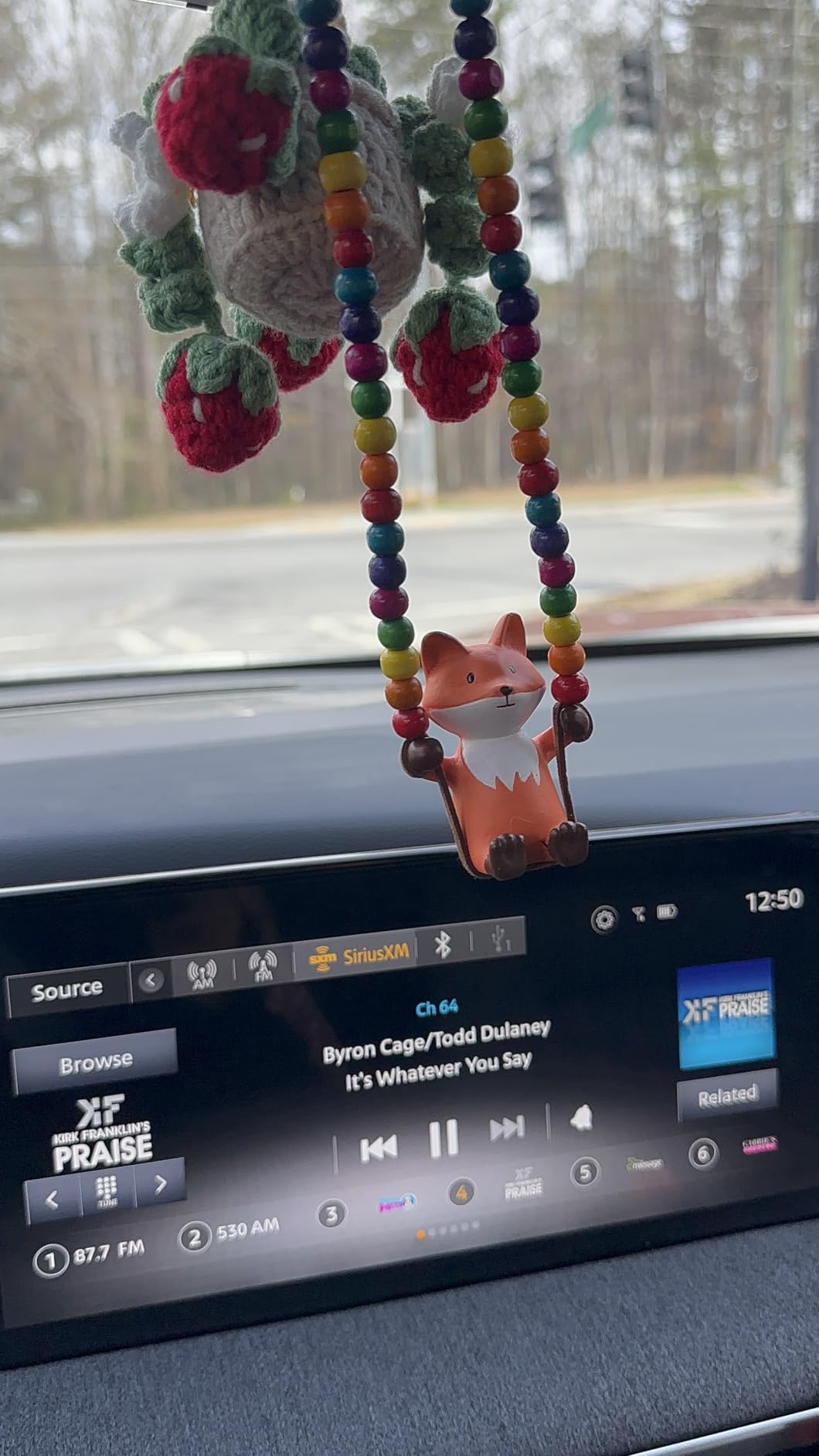 YGMONER Cute Swinging Duck Car Rear View Mirror Hanging Accessories Funny Car Interior Decor Gifts for Women Men (Duck) customer photo 1