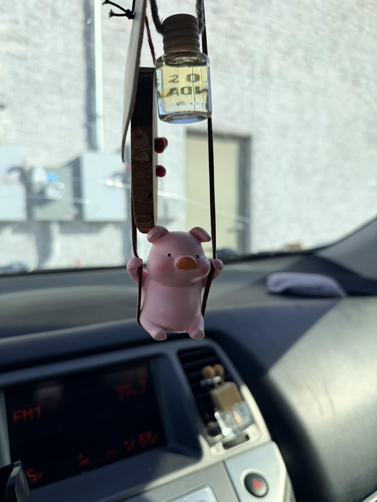 YGMONER Cute Swinging Duck Car Rear View Mirror Hanging Accessories Funny Car Interior Decor Gifts for Women Men (Duck) customer photo 2