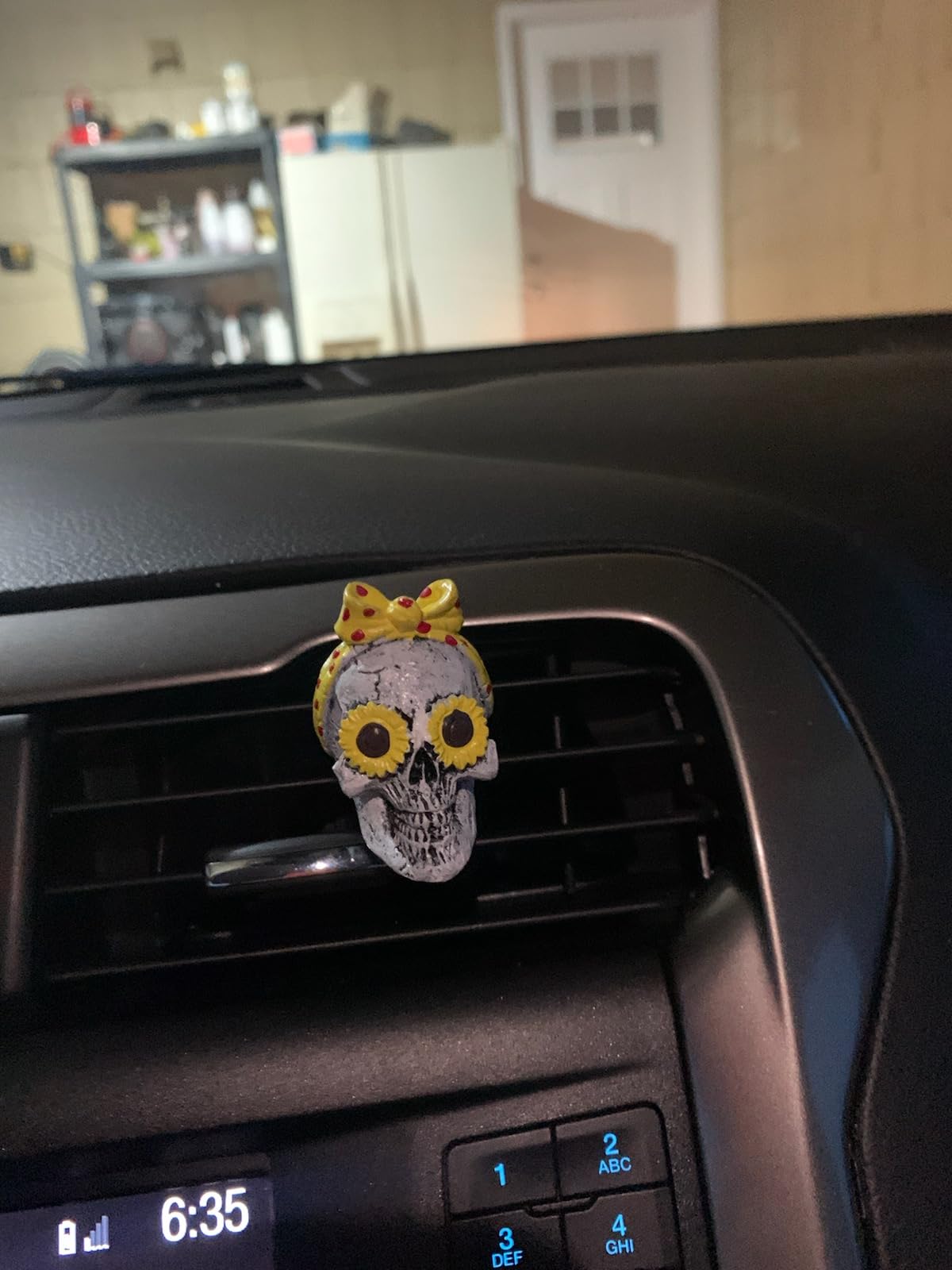Skull Decor Car Air Freshener Vent Clips Goth Halloween Decorations Gifts | Truck Interior Accessories for Men Women Teens Horror Skeleton Dashboard Scents Stuff for Jeep Christmas Xmas Gifts customer photo 1
