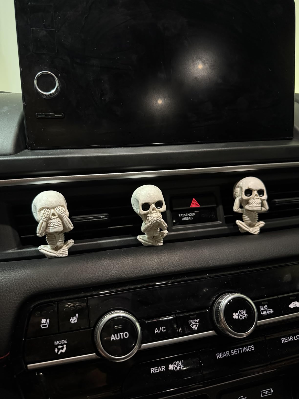 Skull Decor Car Air Freshener Vent Clips Goth Halloween Decorations Gifts | Truck Interior Accessories for Men Women Teens Horror Skeleton Dashboard Scents Stuff for Jeep Christmas Xmas Gifts customer photo 2