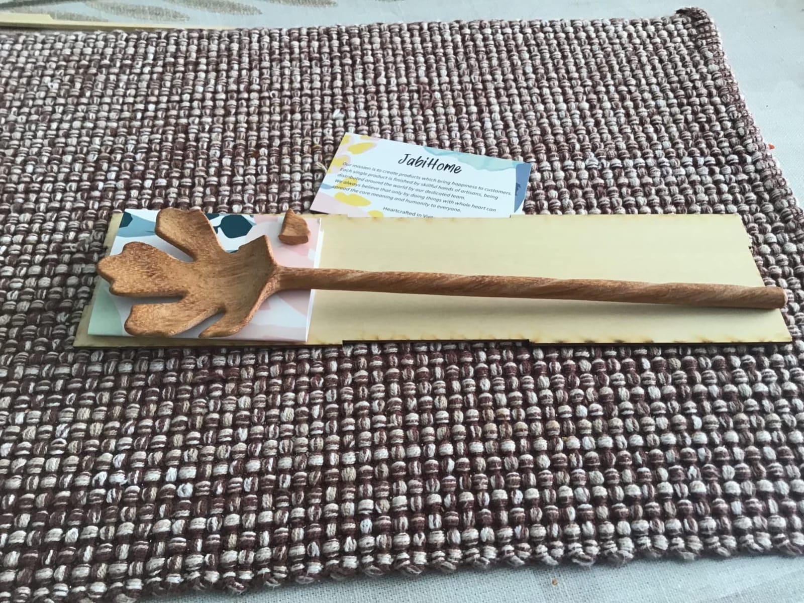 4 Wooden Spoons and Forks Set, Thanksgiving Gifts for Women | 4pcs, Solid Wood, Beautiful Handcrafted, Ready-Gift Box customer photo 2