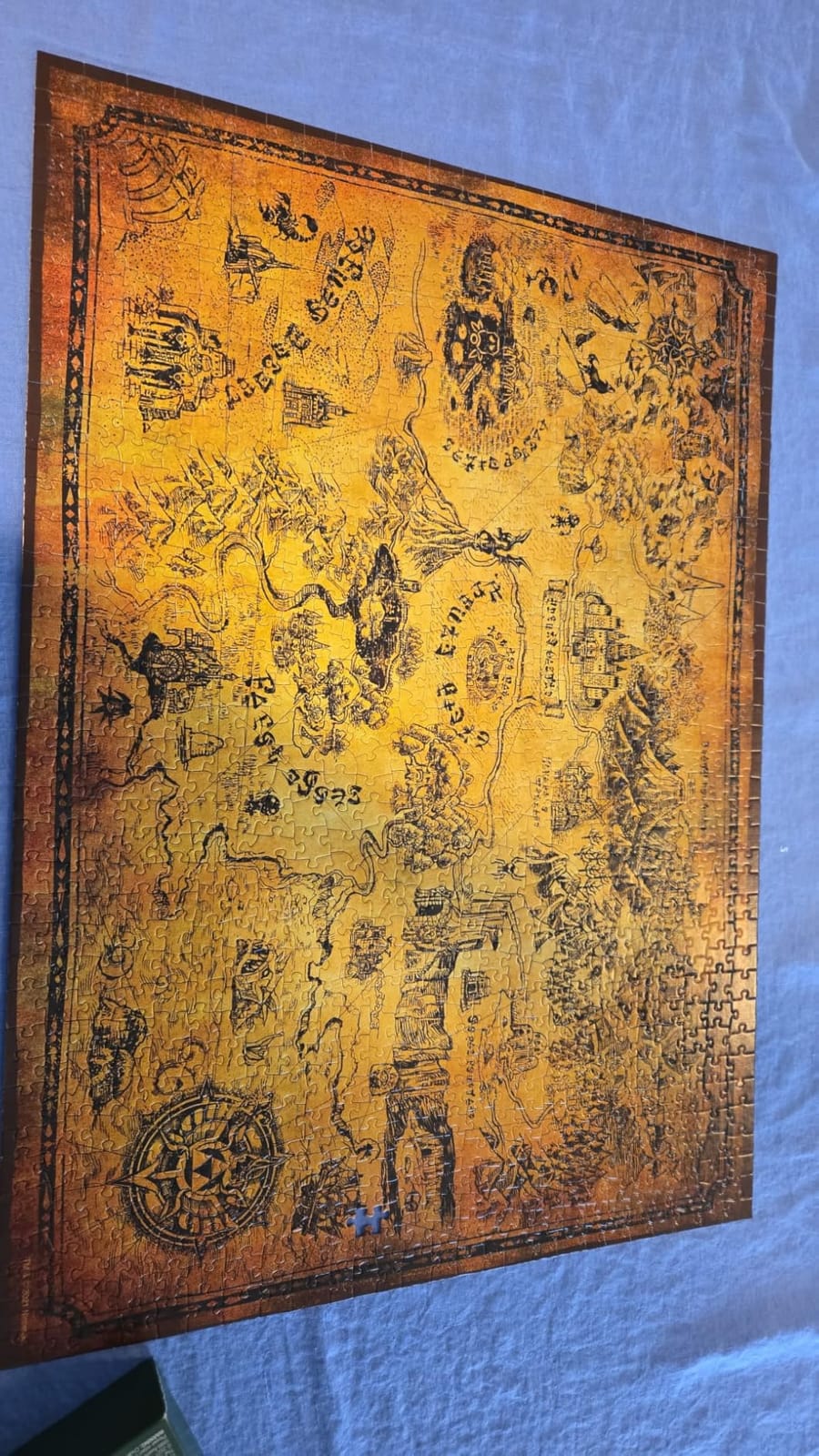 The Legend of Zelda Hyrule Map 1,000 Piece Jigsaw Puzzle | Collectible Puzzle Featuring Stylized Hyrule Map from The Legend of Zelda Video Games | Officially Licensed Nintendo Merchandise customer photo 1