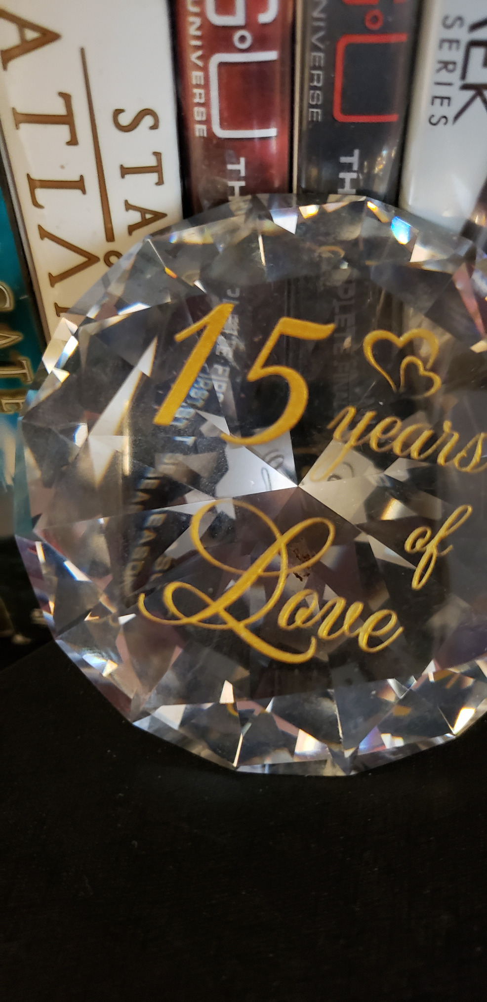 YWHL 45th Wedding Anniversary Sapphire Gift for Couple, 45th Marriage Gift | 45 Years of Love Sapphire Wedding Keepsake for Parents, Anniversary Party Decoration customer photo 2