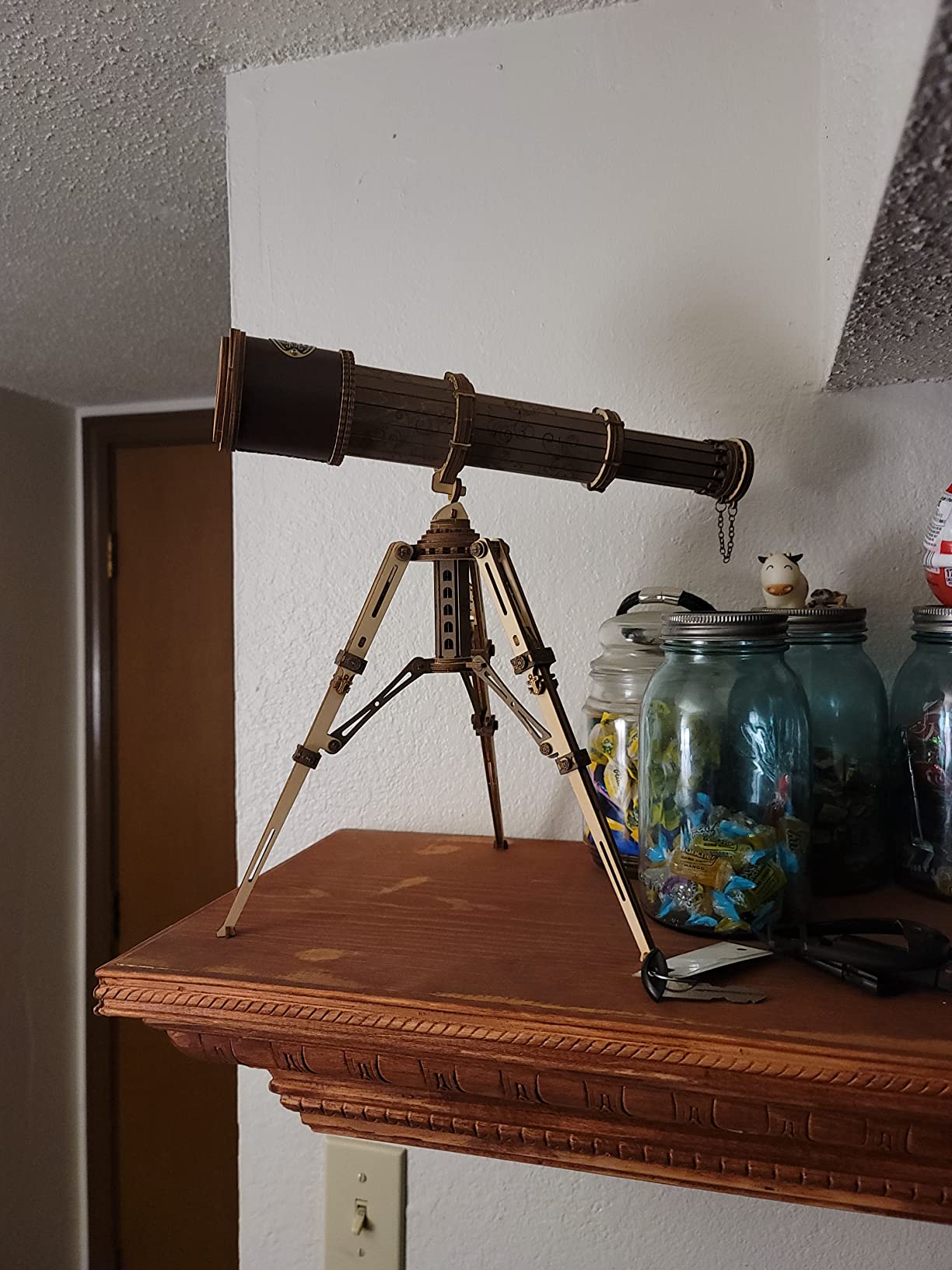 ROKR 3D Puzzles for Adults Wooden Telescope Building Model Kit with Tripod for Adults -3X Magnification Science Kit Gifts for Adult customer photo 1