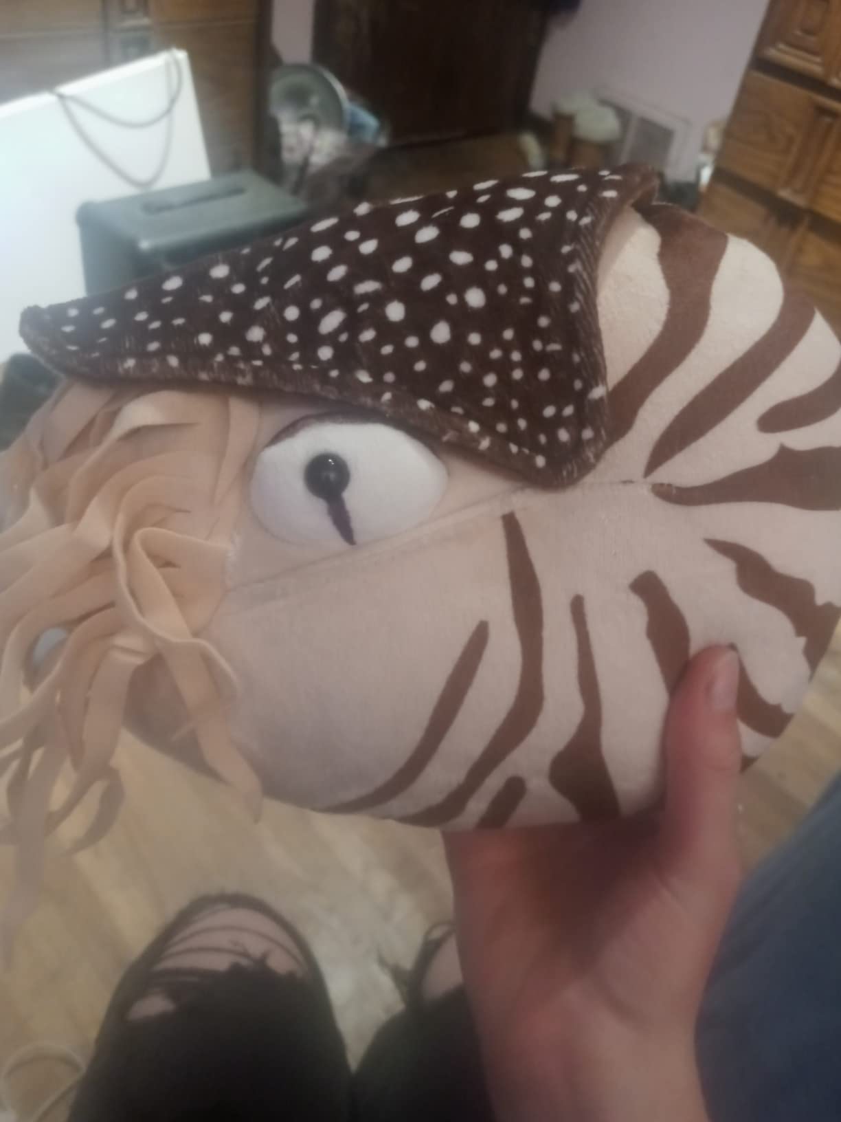 Simulation Nautilus Plush Toy - Lifelike Real Life Chambered Nautilus Stuffed, Animal Toy Soft Sea Life Toys Gifts for Kids, 8 Inches customer photo 2