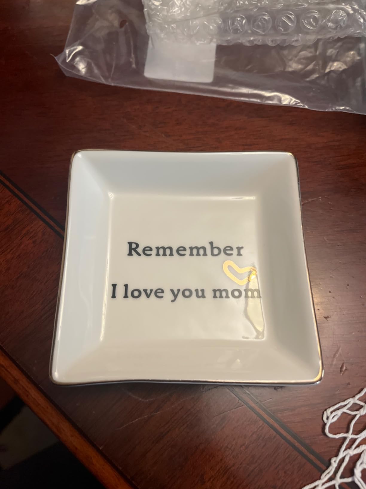 Jewelry Tray, Ceramic Ring Dish - A Good Neighbor is a Welcome Blessing - Housewarming Women Gift customer photo 2