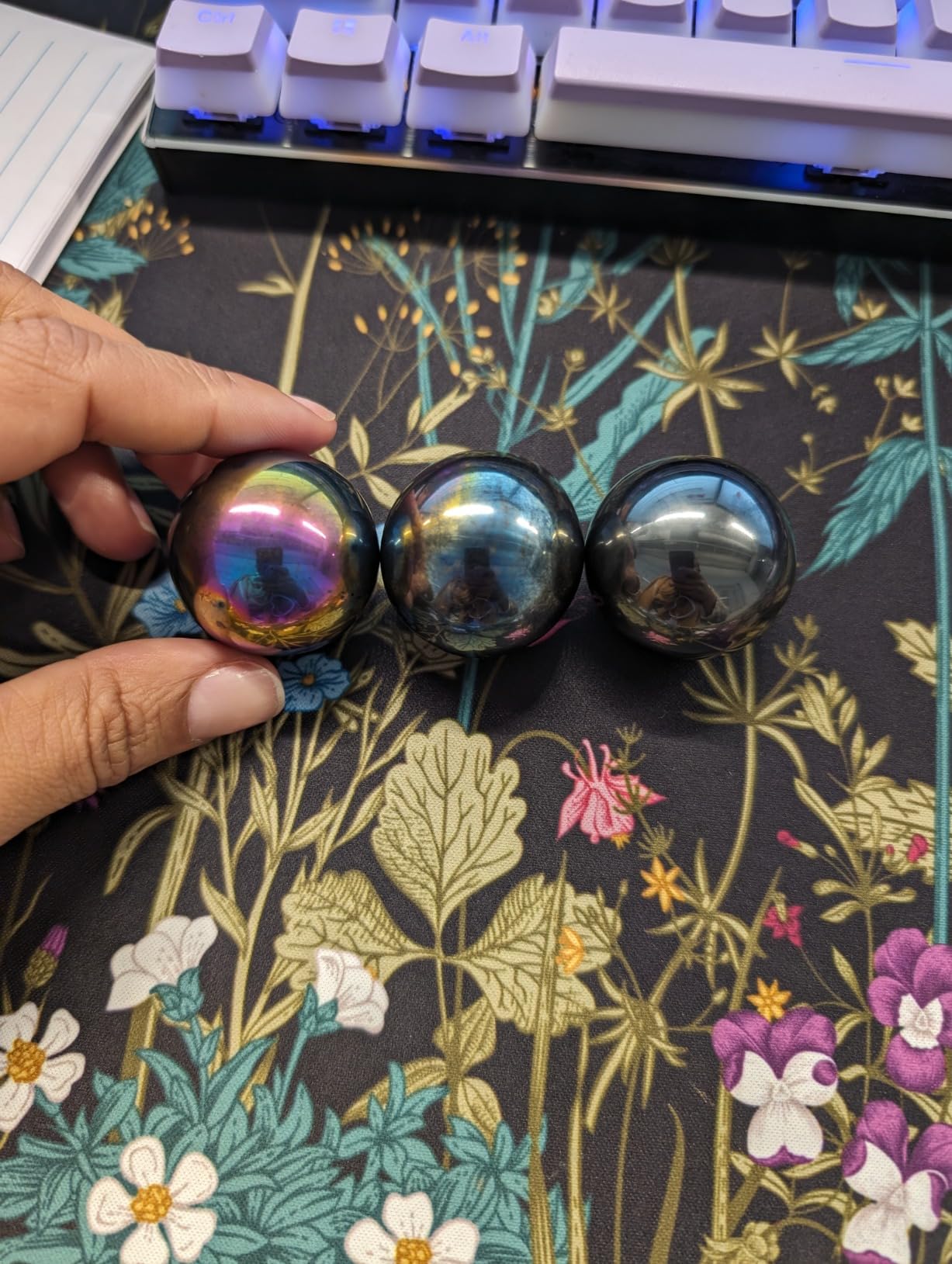 Supers Magnetic Balls Fidget Toy for Adults and Teens 14+ | Stress Relief, Desk Toy | Stocking Stuffers & Office Holiday Gifts | Gunmetal 6 Pack customer photo 1