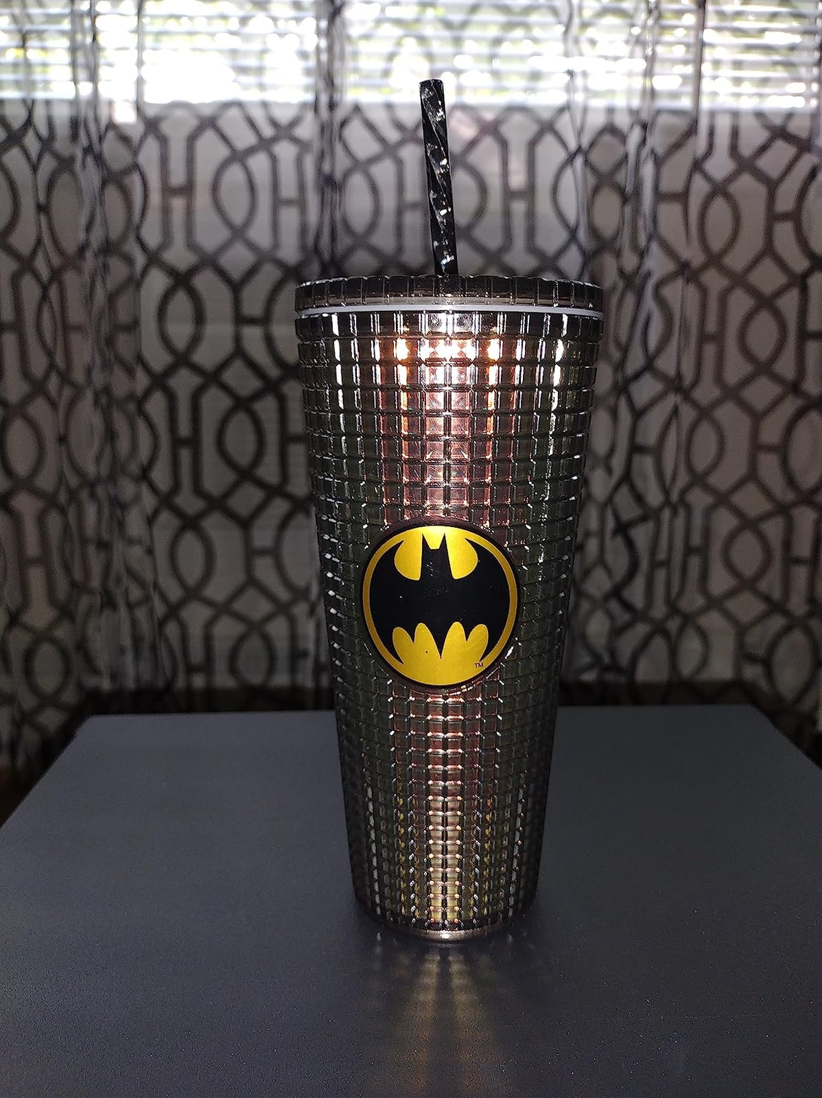 Spoontiques DC Comics Diamond Tumbler, 20oz - Textured Cup w/Straw, Double Wall Insulated, BPA Free - Wonder Woman customer photo 1