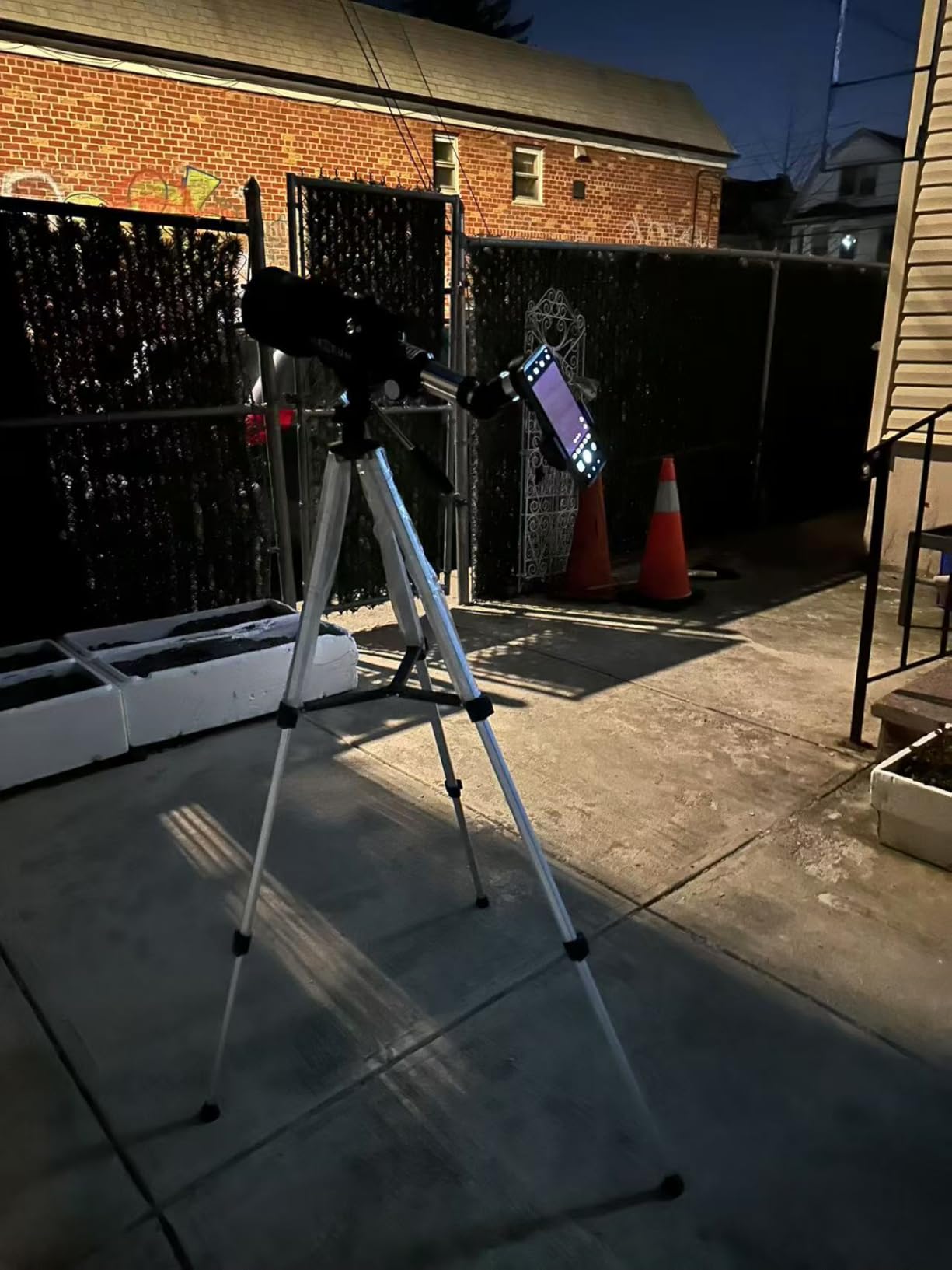 70mm 500mm Telescope for Kids & Beginners, AZ Mount Moon Viewing | 70mm 500mm telescope for kids and beginners; fully multi-coated optics, easy moon viewing kit with phone adapter and remote customer photo 2