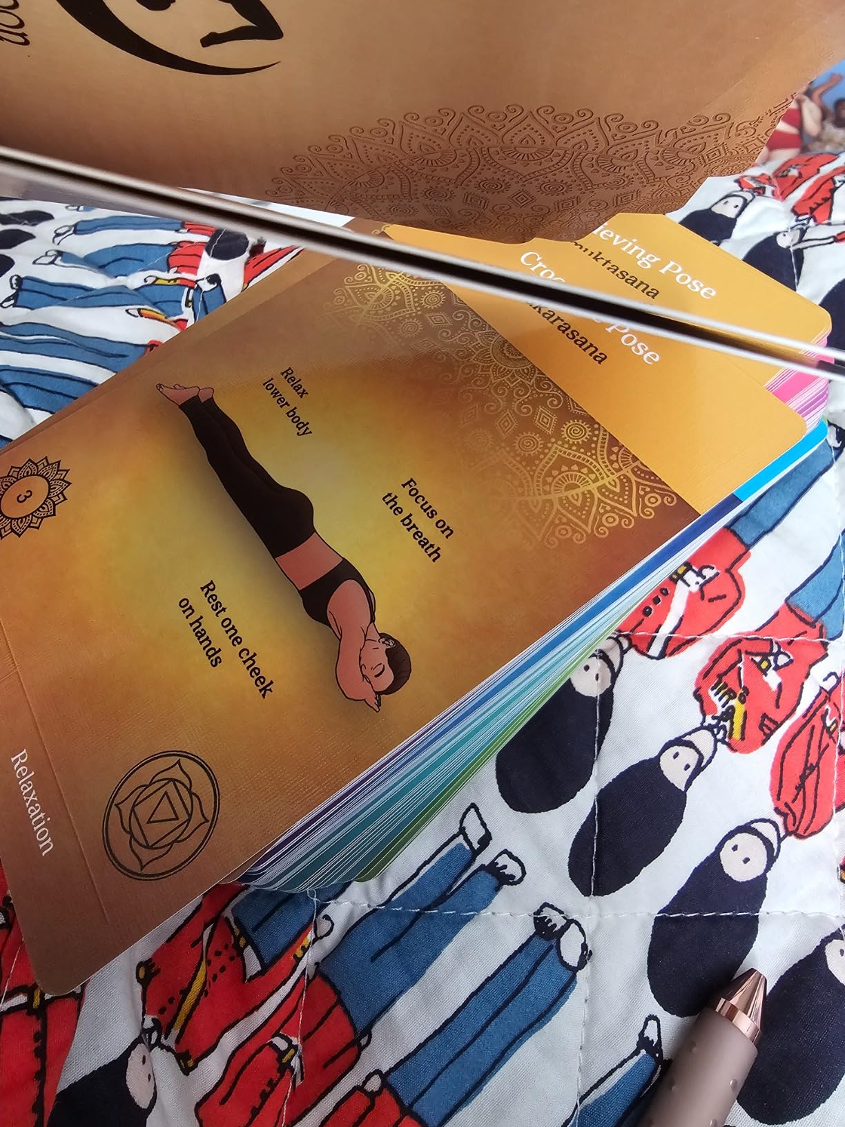 Premium Yoga Cards - Deck with Over 120 Yoga Poses - Yoga Sequencing Deck with Yoga Cues and Sanskrit Names for Beginners and Teachers - Unique Yoga Gift for Women or Any Yoga Lover customer photo 1