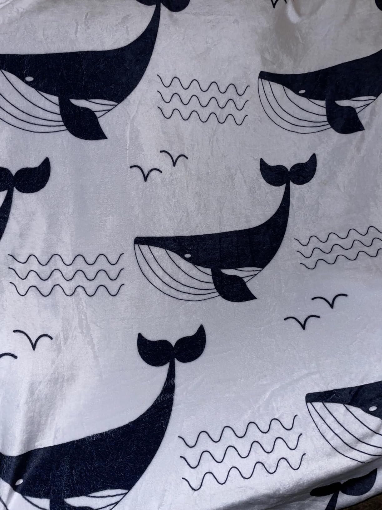Whale Blanket, Whale Lover Gifts for Kids, Blue Whales Decor 48