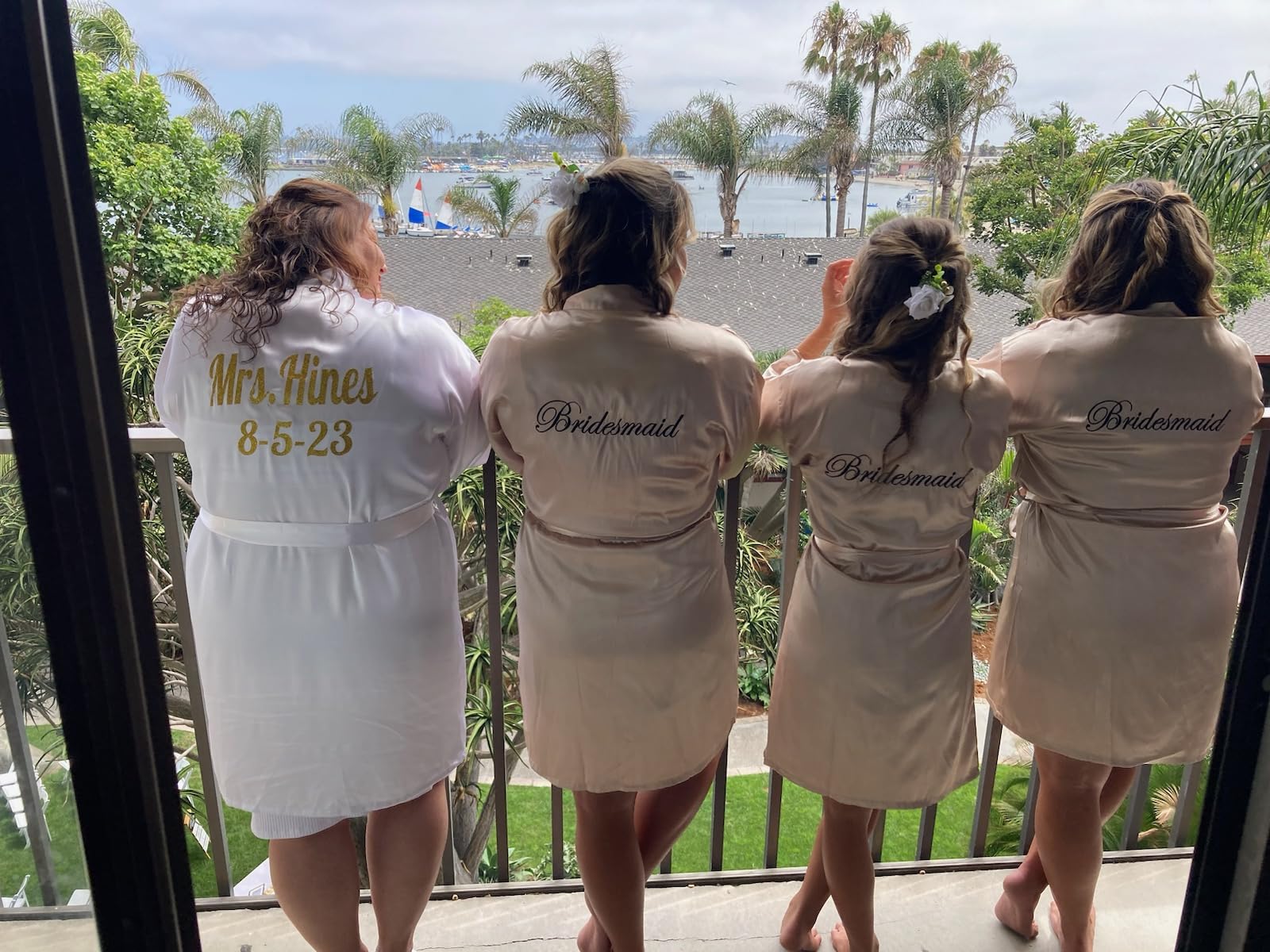 Bridesmaid Robes Personalized in Sizes S-5XL, Bride Robe, Customize for Weddings, Birthdays & More - Add Any Text customer photo 1