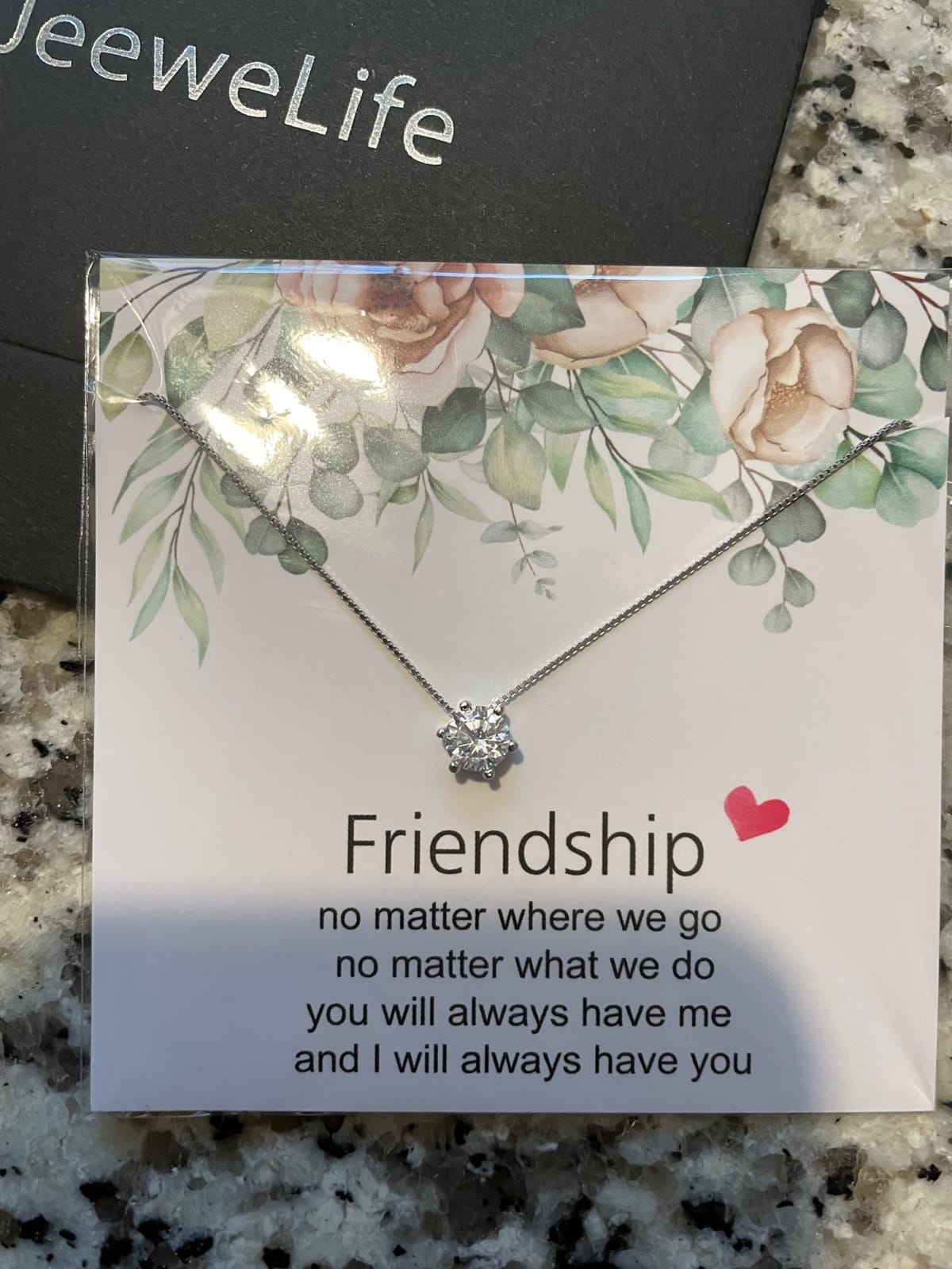 Sterling Silver Cubic Zirconia Necklace for Women customer photo 1
