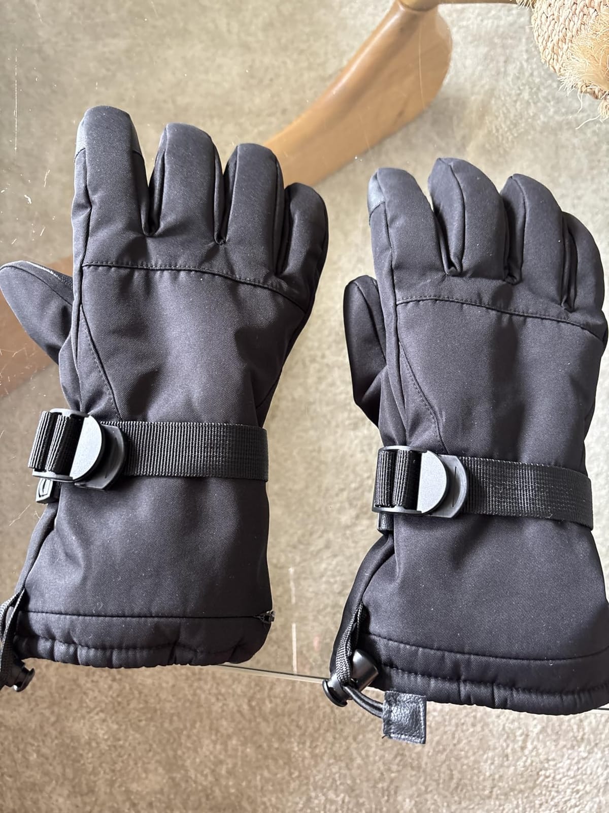Ski Gloves,Snow Gloves Waterproof Winter Warm Cold Weather Touchscreen Gloves for Parent& Child Kids Skiing,Snowboarding customer photo 1