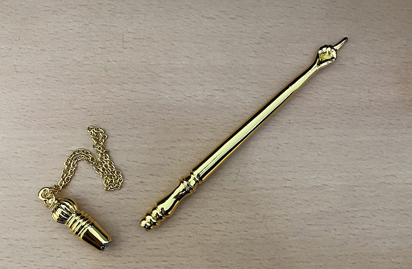 Torah Book Pointer Yad Hand Pointer Silver Finish Great bar bat Mitzvah Gift with a 20cm Bead Charm (17 cm Silver in Gift Box) customer photo 1