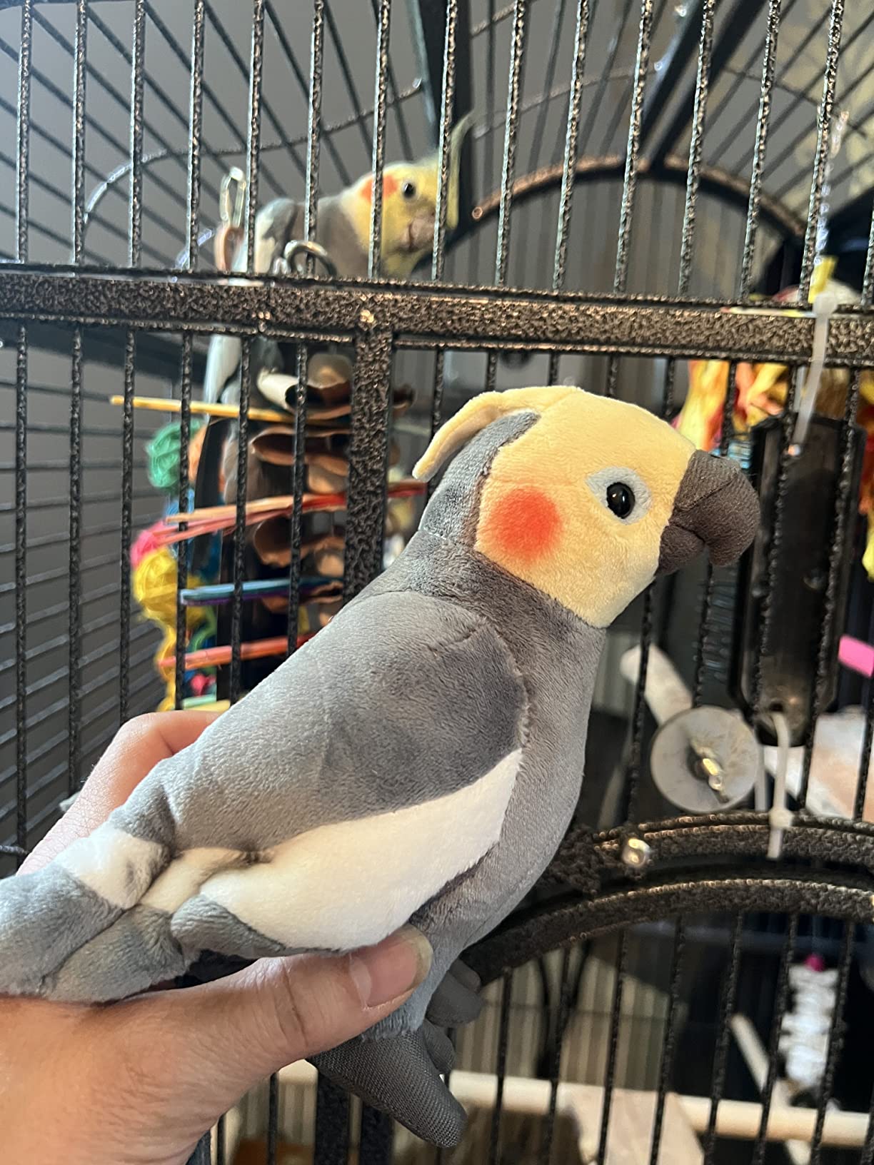 Simulation White Pigeon Stuffed Animal Toy - 10 inch Rock Pigeon Toys, Cute Pigeon as Gift for Kids (Spear Falcon) customer photo 1