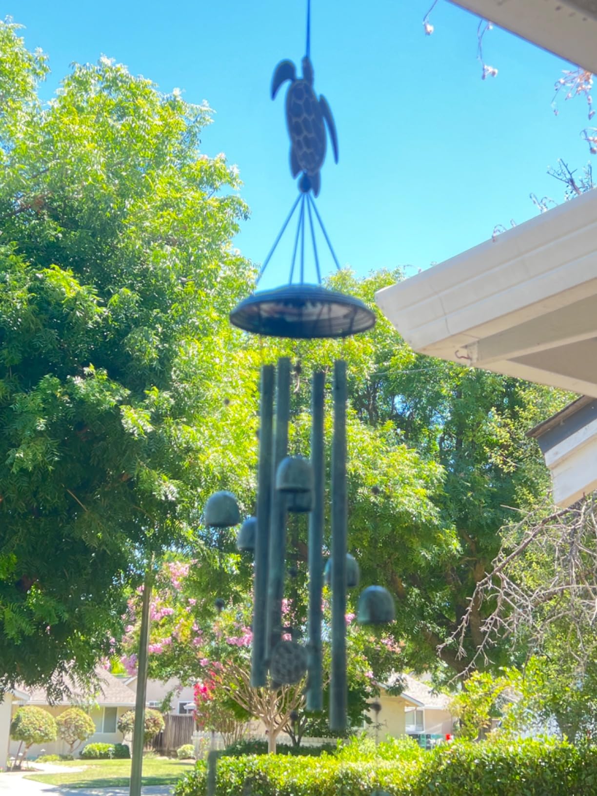LESES Wind Chimes Sea Turtle Wind Chime for Outside with 4 Aluminum Tubes, Windchimes Outdoors Clearance Home Garden Patio Decor Memorial Wind Chimes for Mom Grandma Unique Birthday Festival Gifts customer photo 1