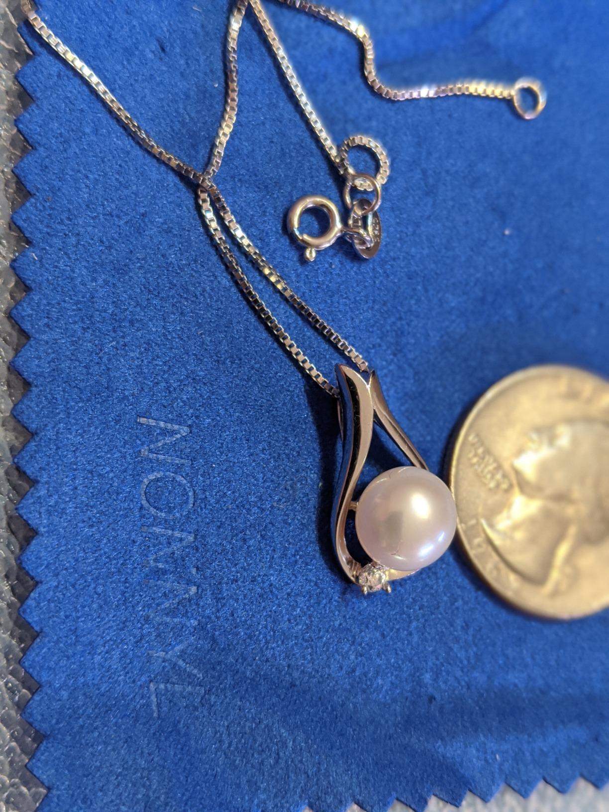 Pearl Necklaces, Gift for Women Wife, Pearls Pendant Necklace, Christmas Day Gifts for Mom Wife Girlfriend Her, Anniversary Birthday Gifts Fine Jewelry Valentine's Mothers Day Gifts for mom customer photo 1