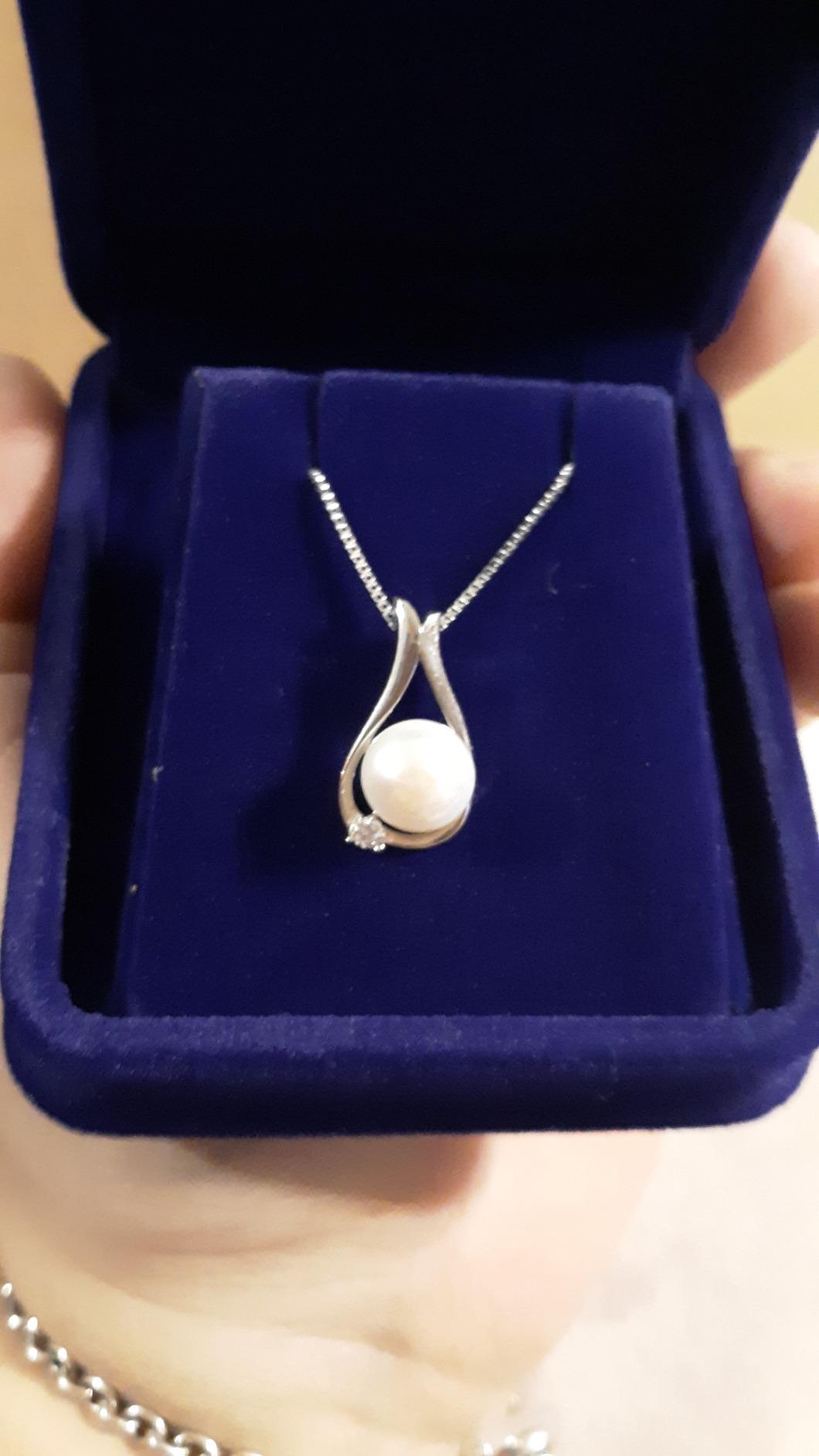 Pearl Necklaces, Gift for Women Wife, Pearls Pendant Necklace, Christmas Day Gifts for Mom Wife Girlfriend Her, Anniversary Birthday Gifts Fine Jewelry Valentine's Mothers Day Gifts for mom customer photo 2