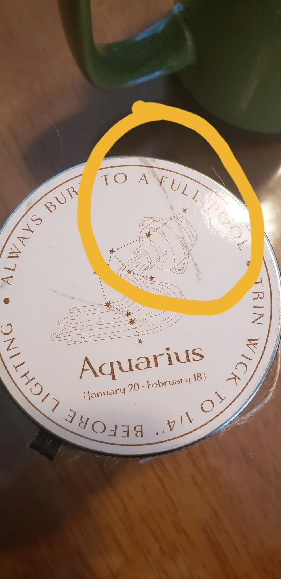 Zodiac Sign Crystal Candles, Astrology Scented Candles Best Friends Gifts customer photo 1