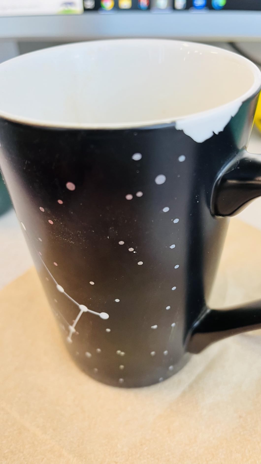 Scorpio Heat Changing Constellation Mug 12oz, Engraving Horoscope Coffee Mug, Ceramic Color Changing Cup customer photo 1