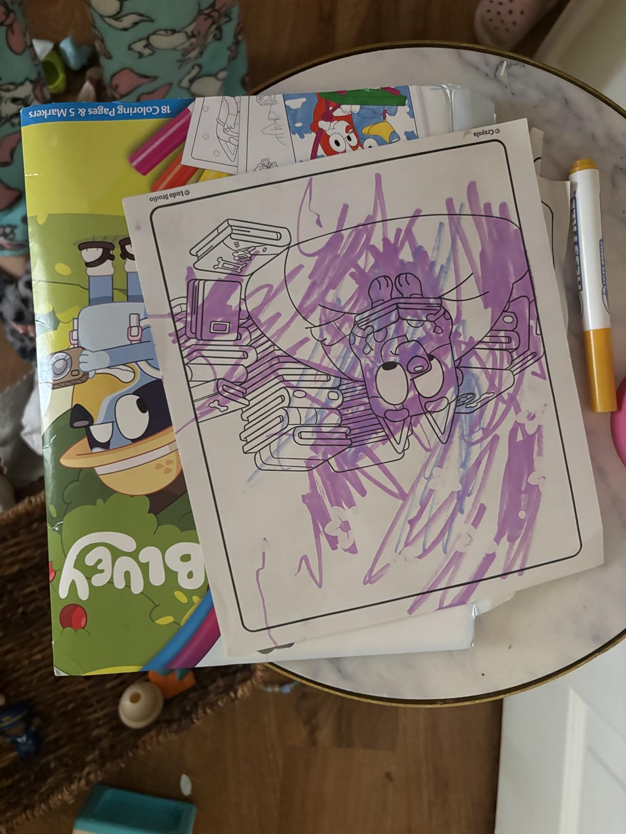 Crayola Bluey Color Wonder Coloring Set, 18 Mess Free Pages & 5 Markers customer photo 2