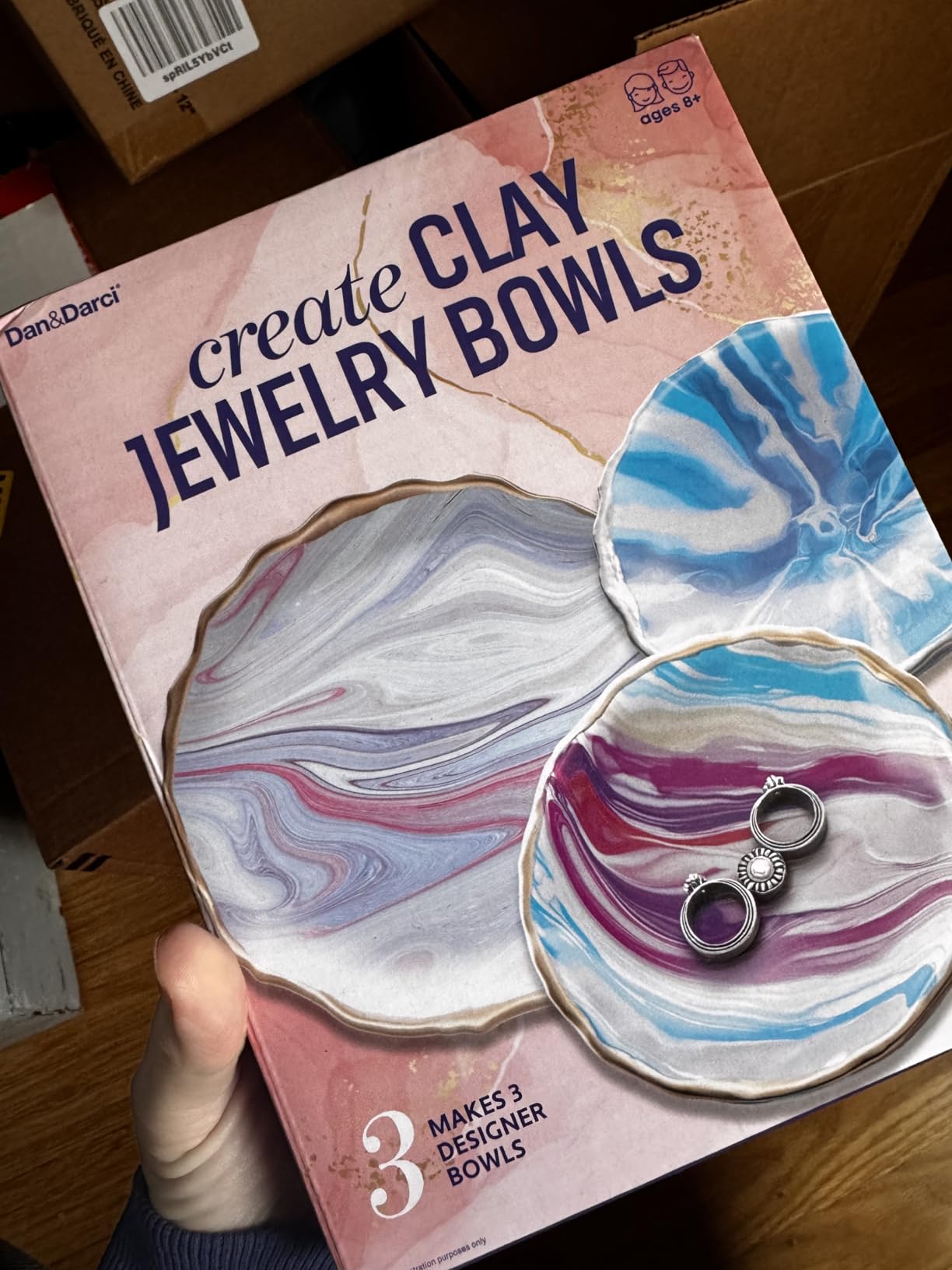 Craft 'n Clay - Jewelry Dish Making Kit for Kids 8-14 Years - DIY Arts & Crafts Kits customer photo 1